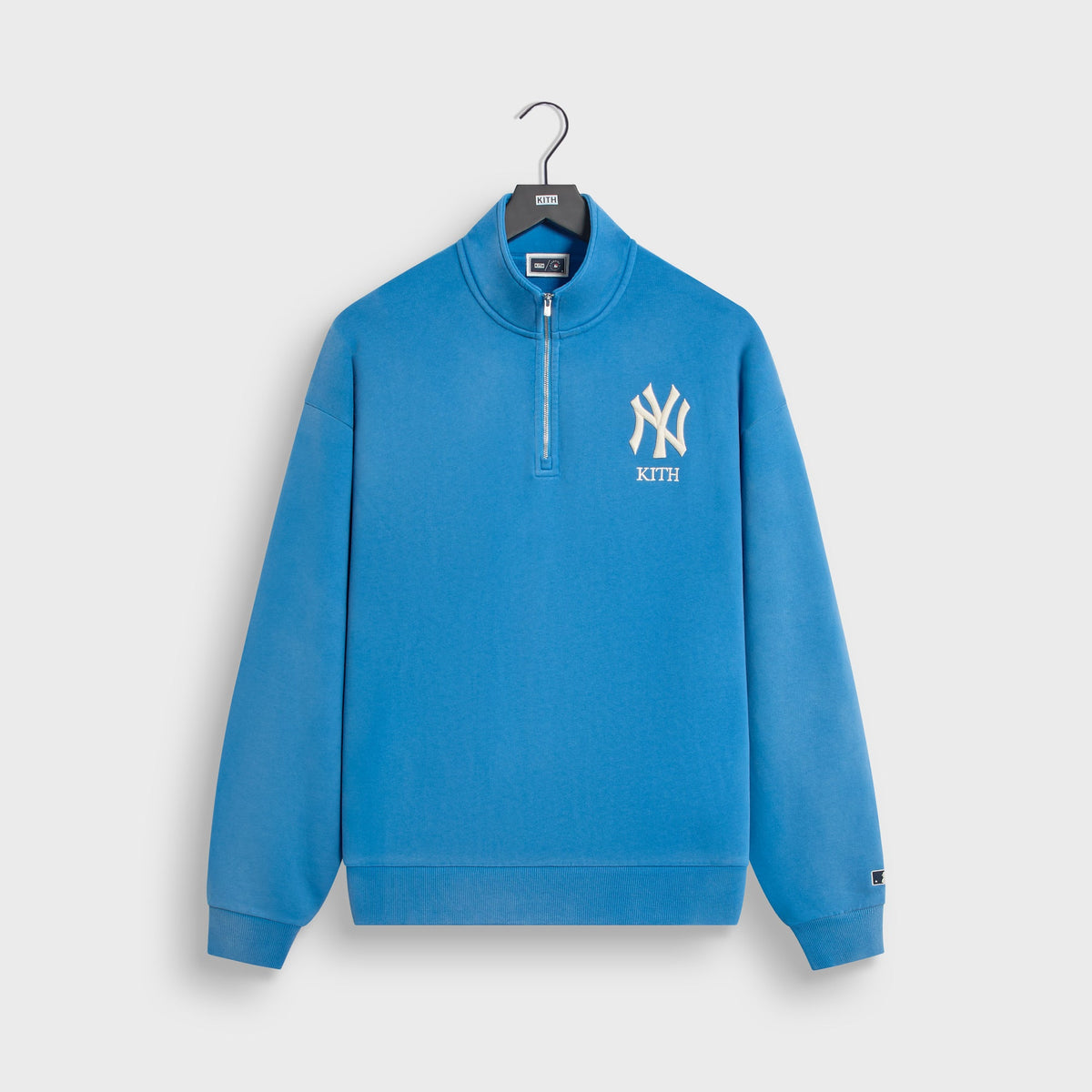 Kith for the New York Yankees Vintage Nelson Quarter Zip - Skylight