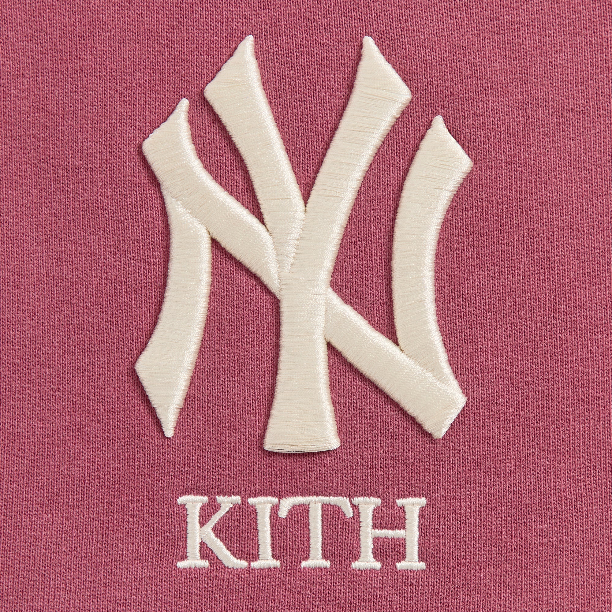 Kith for the New York Yankees Vintage Nelson Quarter Zip - Garnet