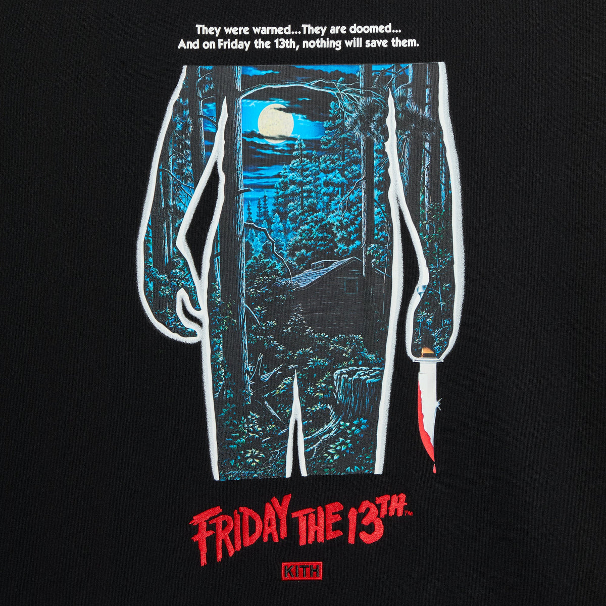 Kith for Friday The 13th Jason Part II Nelson Crewneck - Black