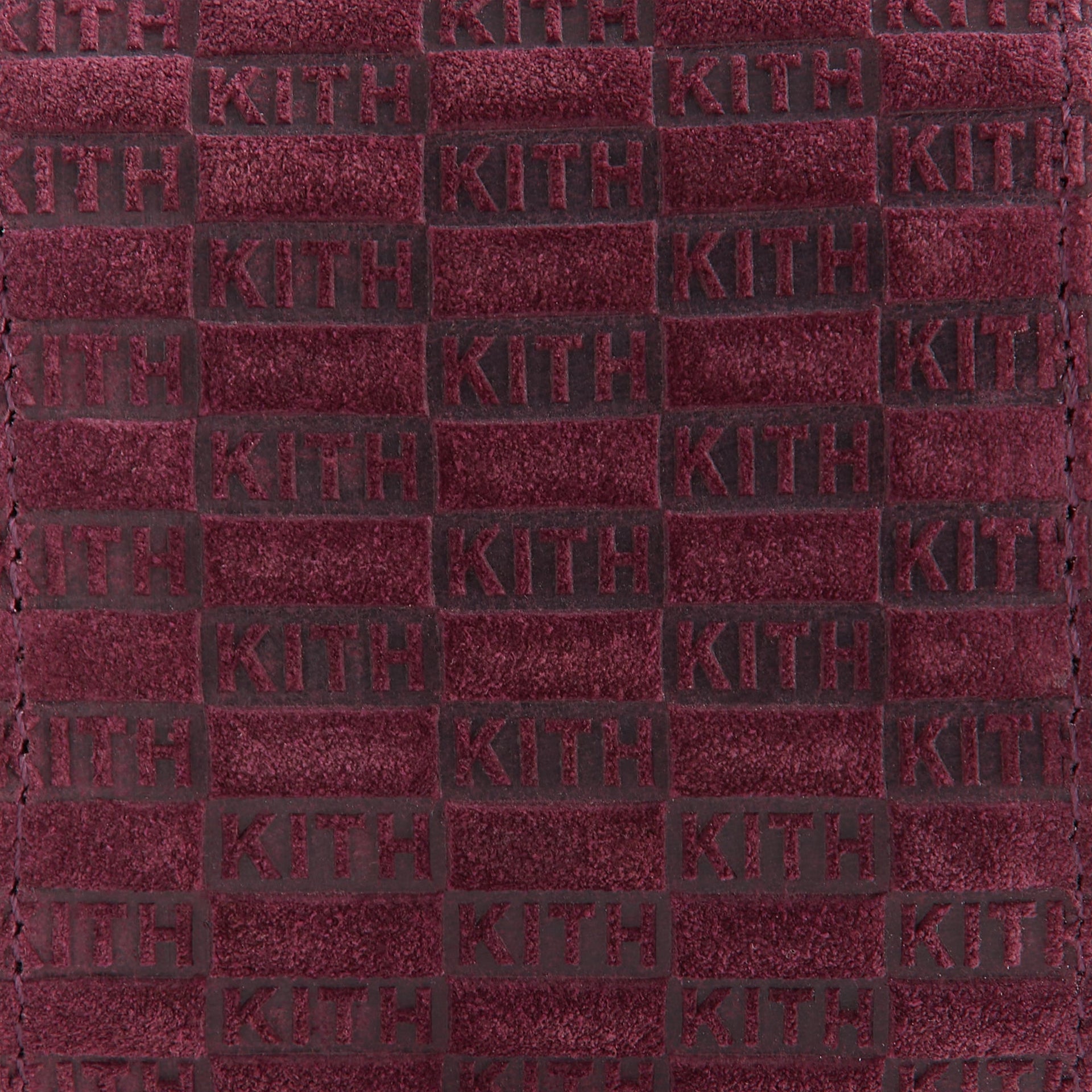 Kith Monogram Suede Leather Single Watch Roll - Magma