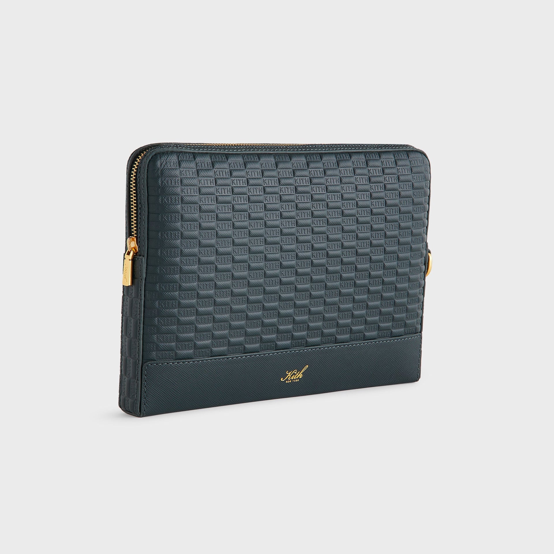 Kith Monogram Leather 11" Tech Case - Stadium