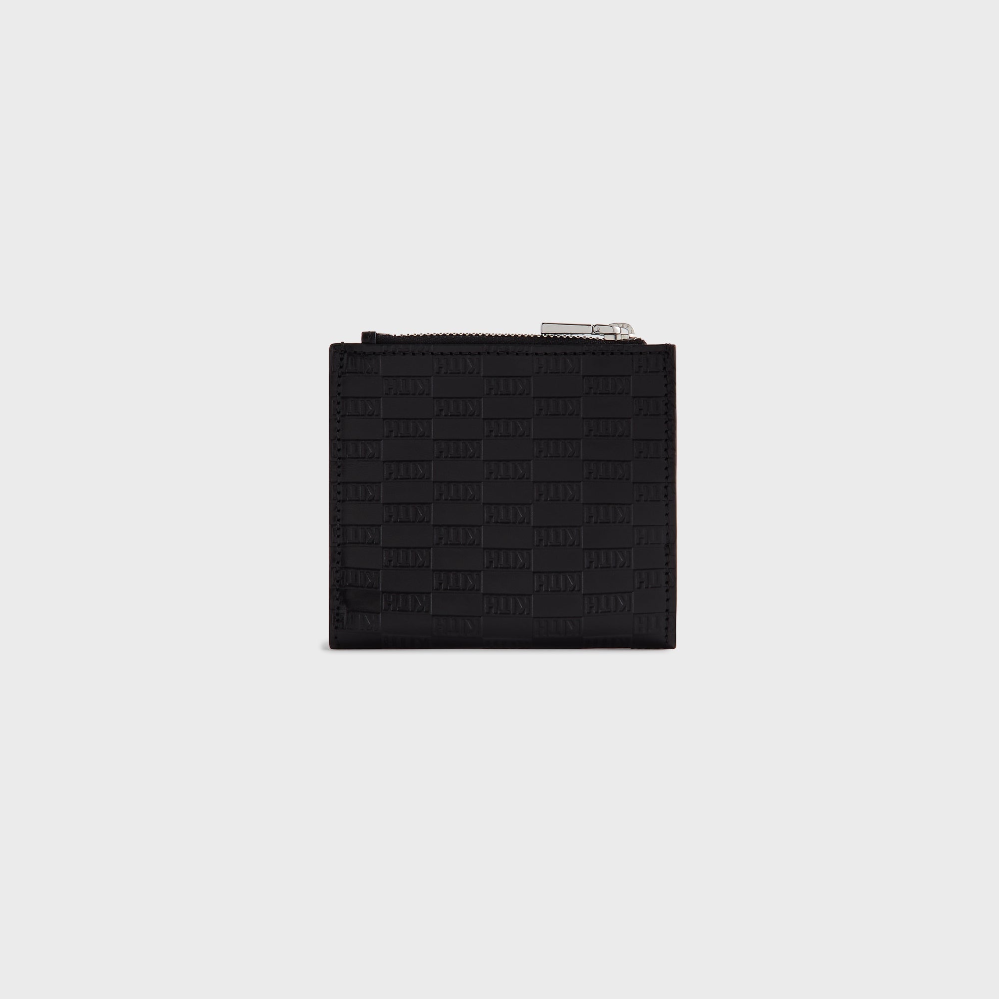 Kith Monogram Leather Snap Wallet - Black – Kith Japan