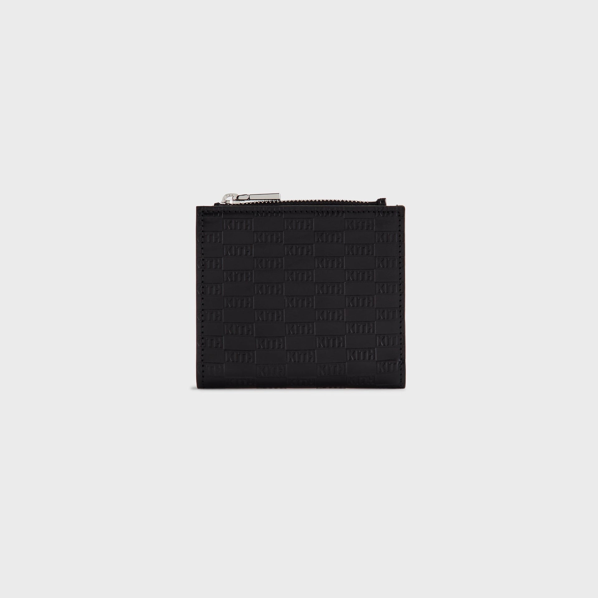 Kith Monogram Leather Snap Wallet - Black