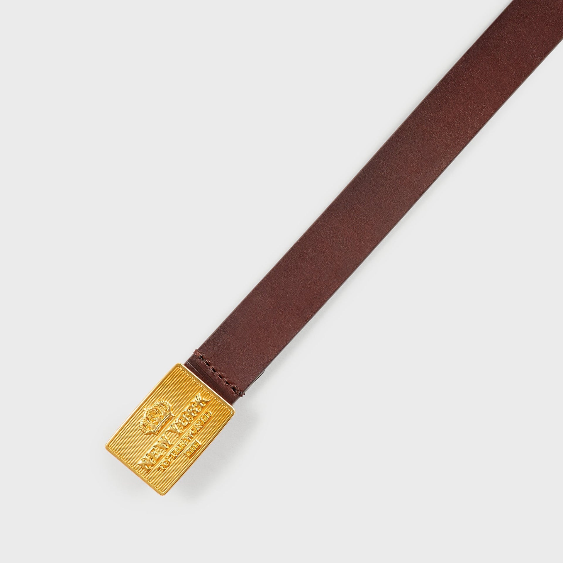 Kith New York Plaque Belt - Walnut - PH
