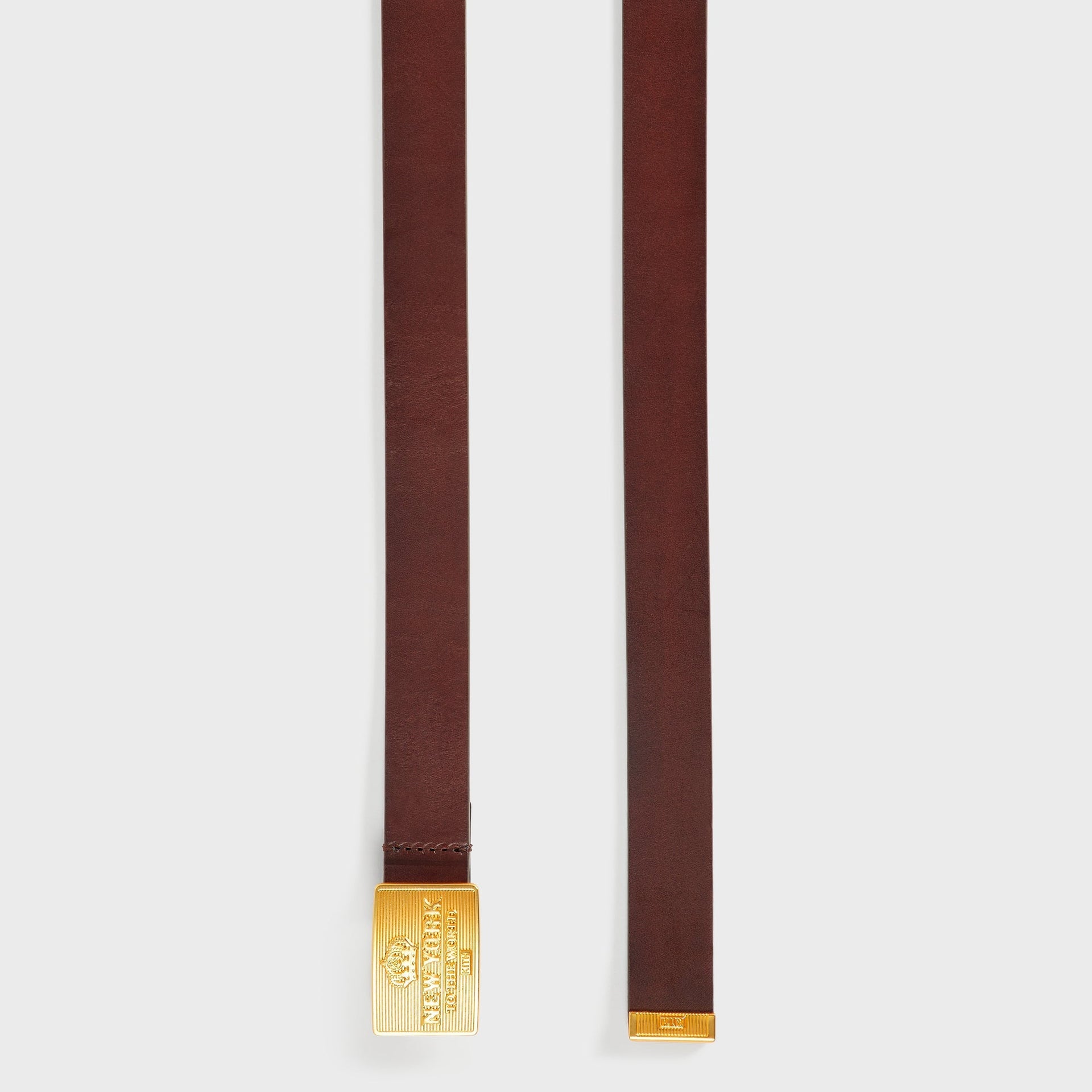 Kith New York Plaque Belt - Walnut - PH