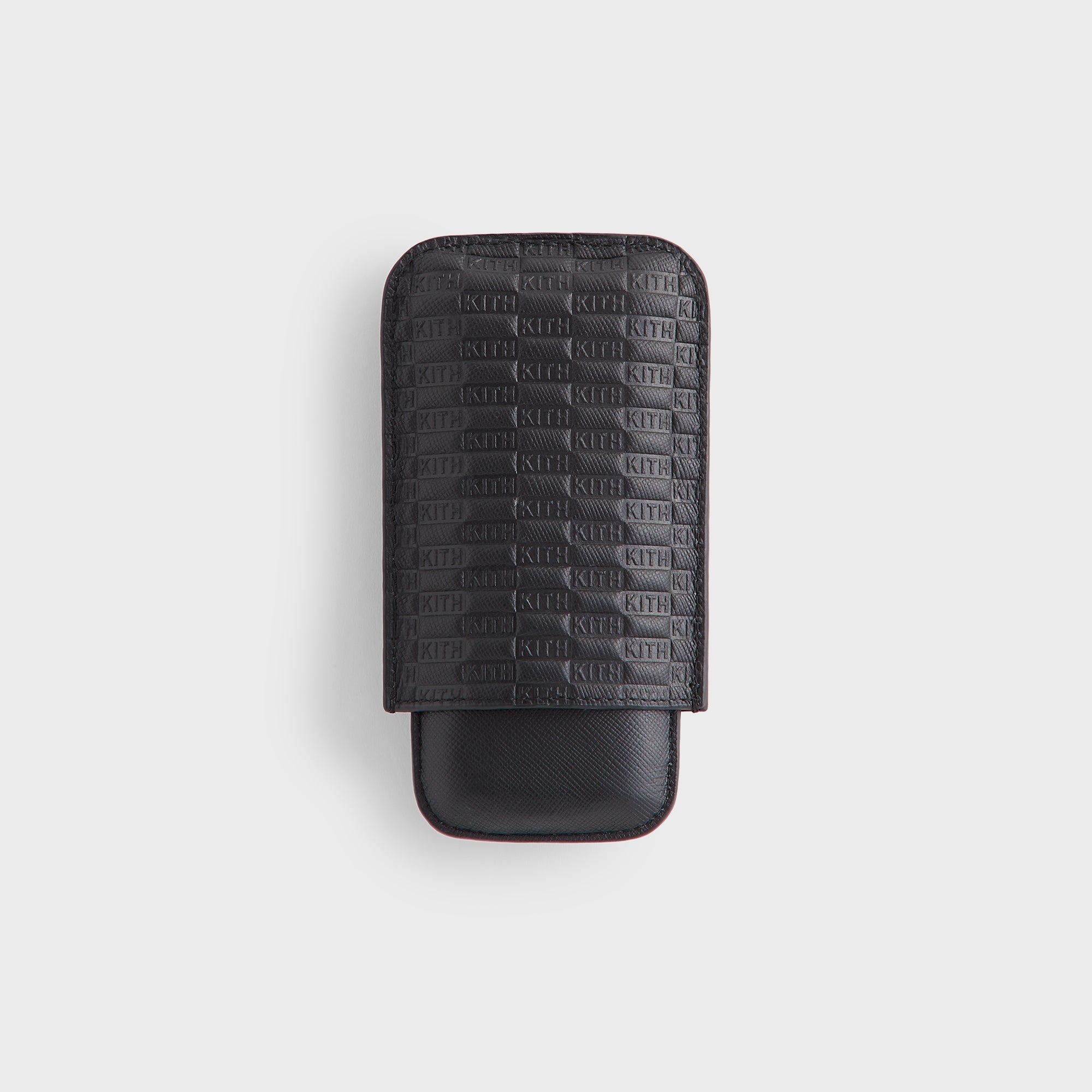 Kith Monogram Saffiano Leather Cigar Case - Black – Kith Japan