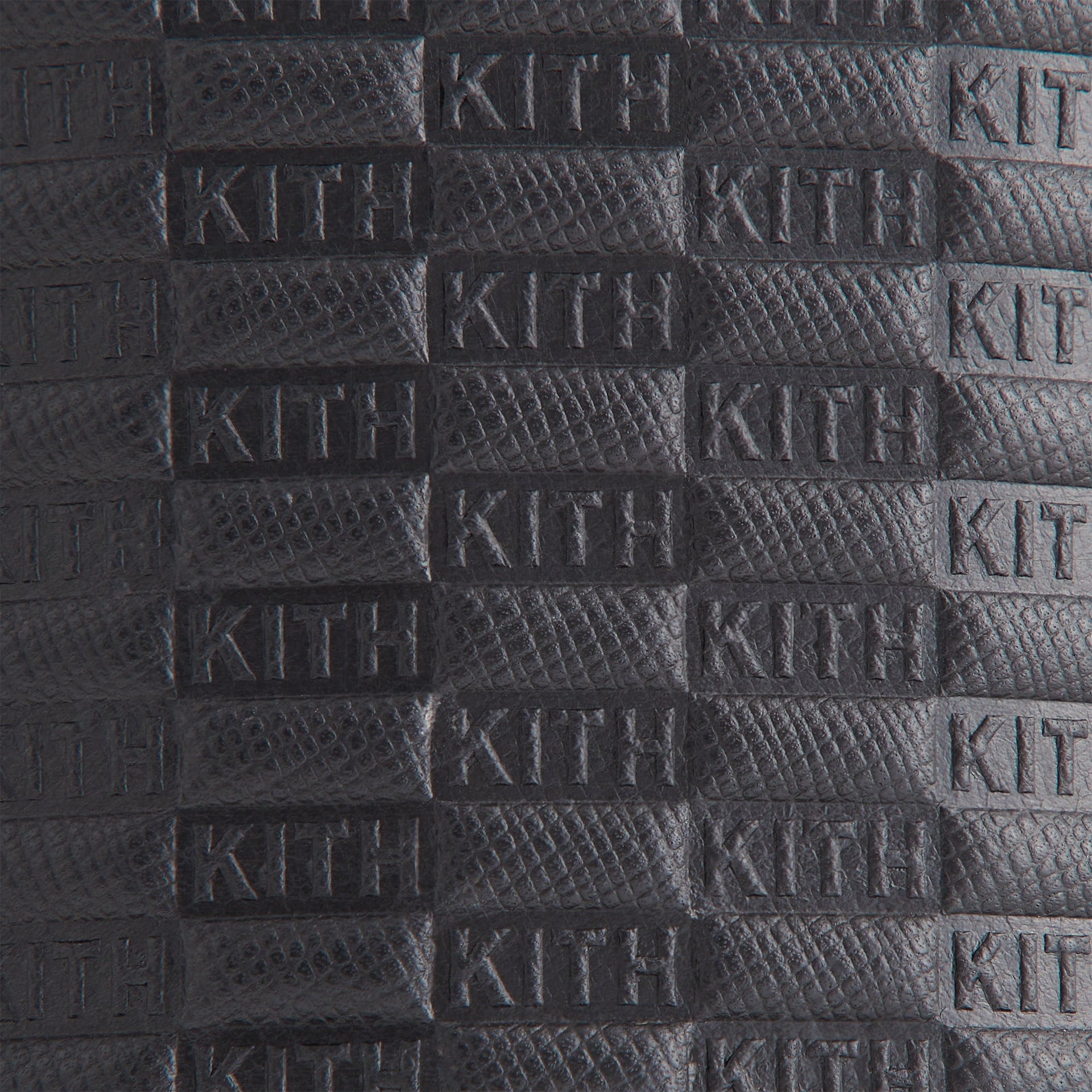 Kith Monogram Saffiano Leather Cigar Case - Black