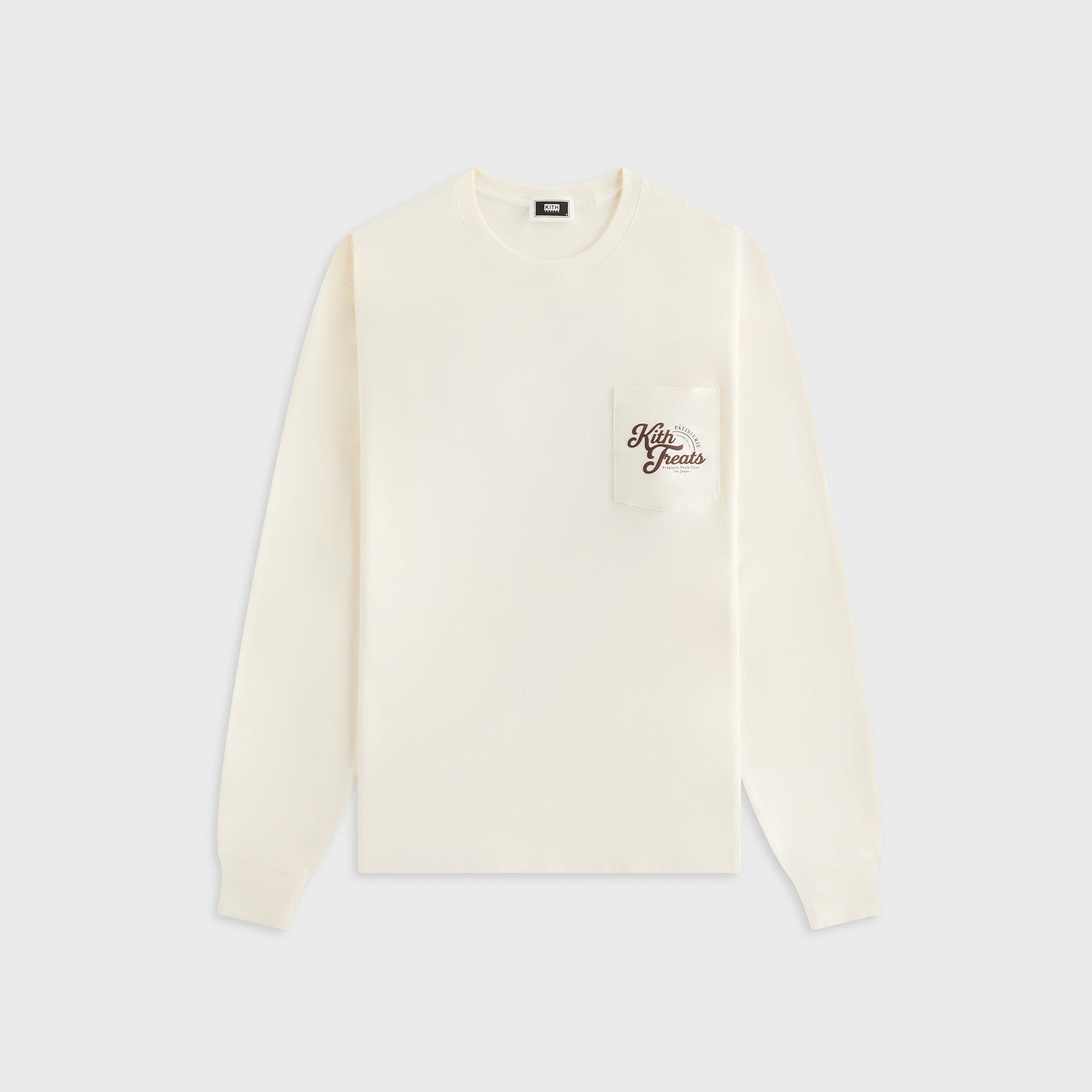 Kith Treats Croissant Long Sleeve Pocket Tee - Sandrift