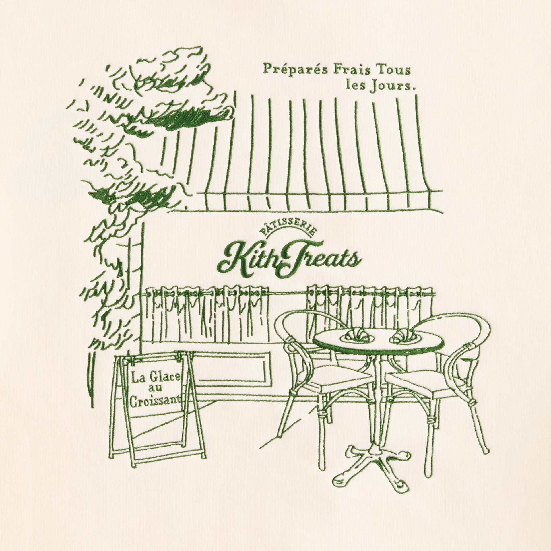 Kith Treats Store Front Nelson Crewneck - Sandrift