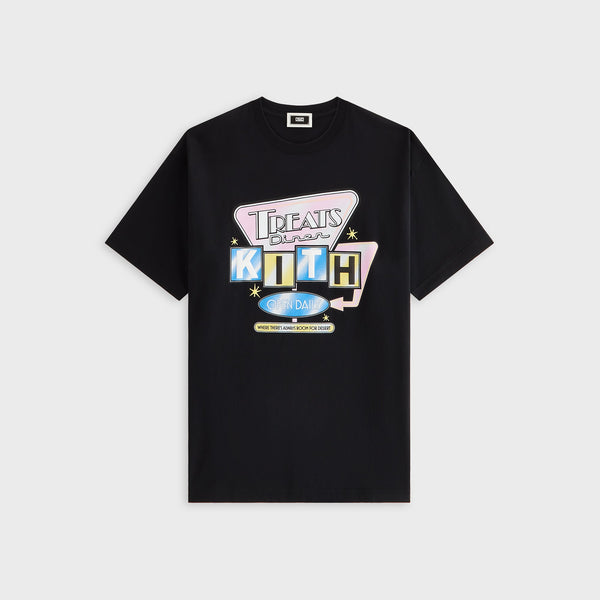 Kith Treats Diner Neon Sign Tee - Black – Kith Japan