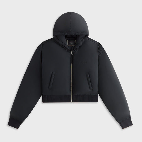 Kith Women Bex Cropped Nylon Puffer - Black – Kith Japan