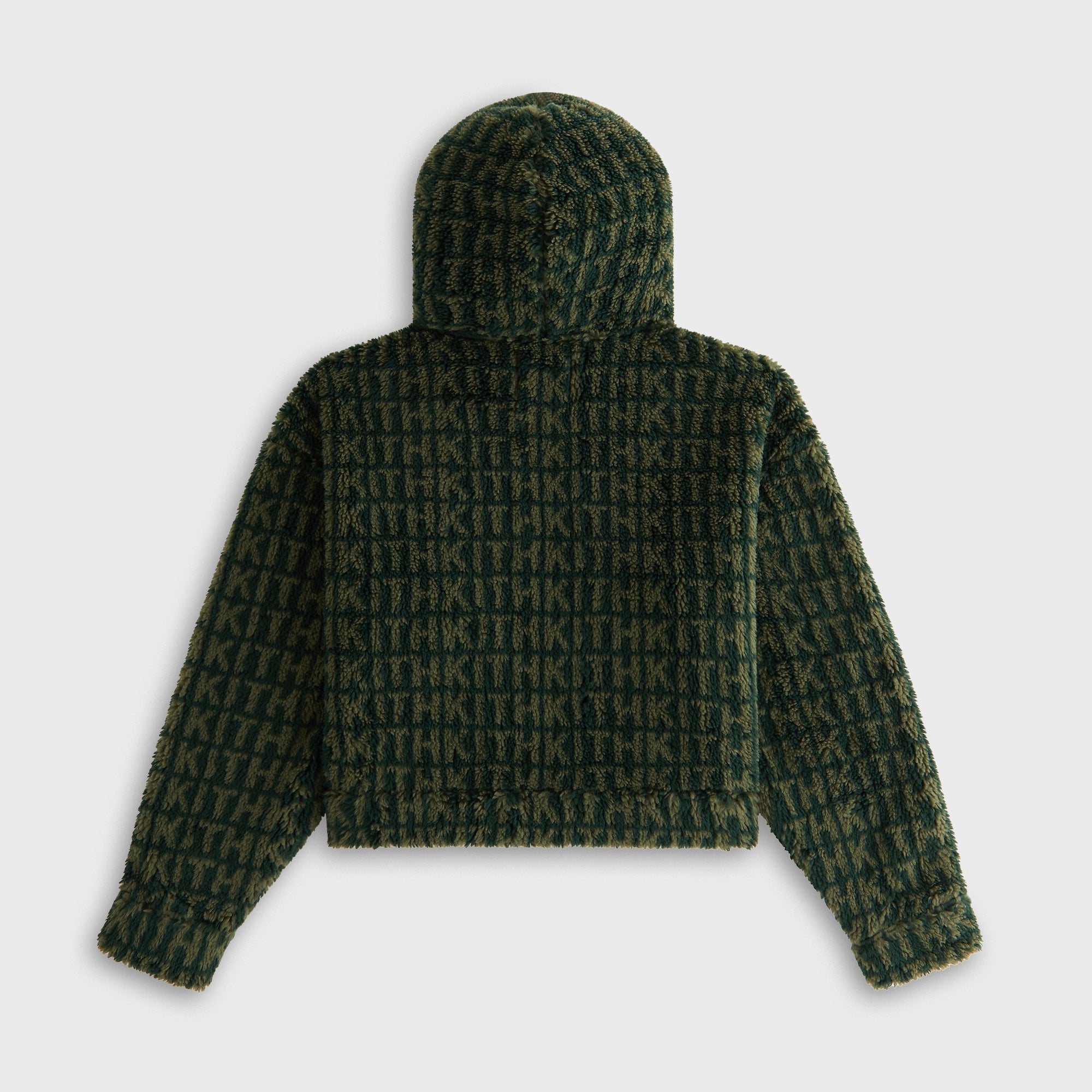 Kith Women Sylas Sherpa Monogram Zip Hoodie - Stadium – Kith Japan