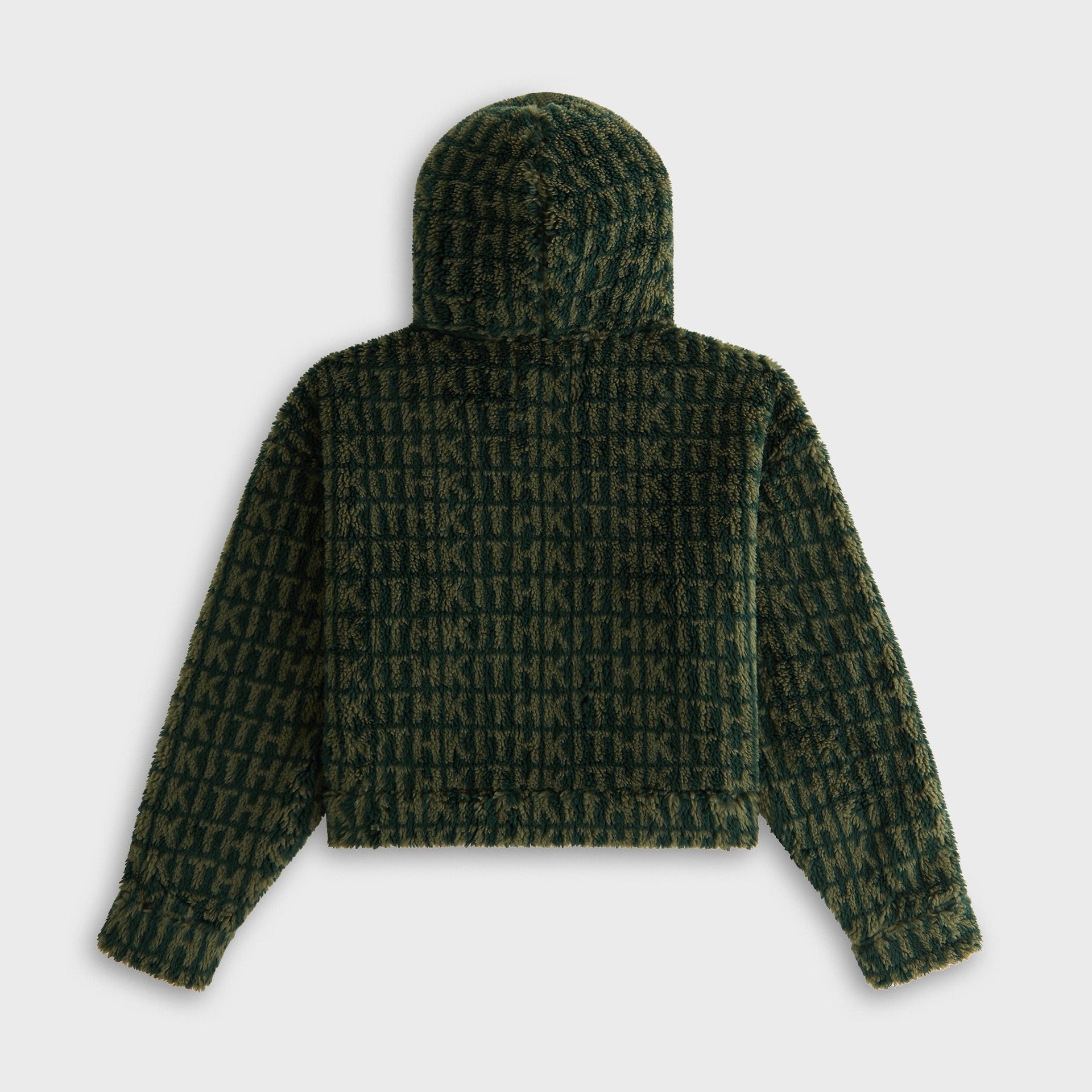 Kith Women Sylas Sherpa Monogram Zip Hoodie - Stadium