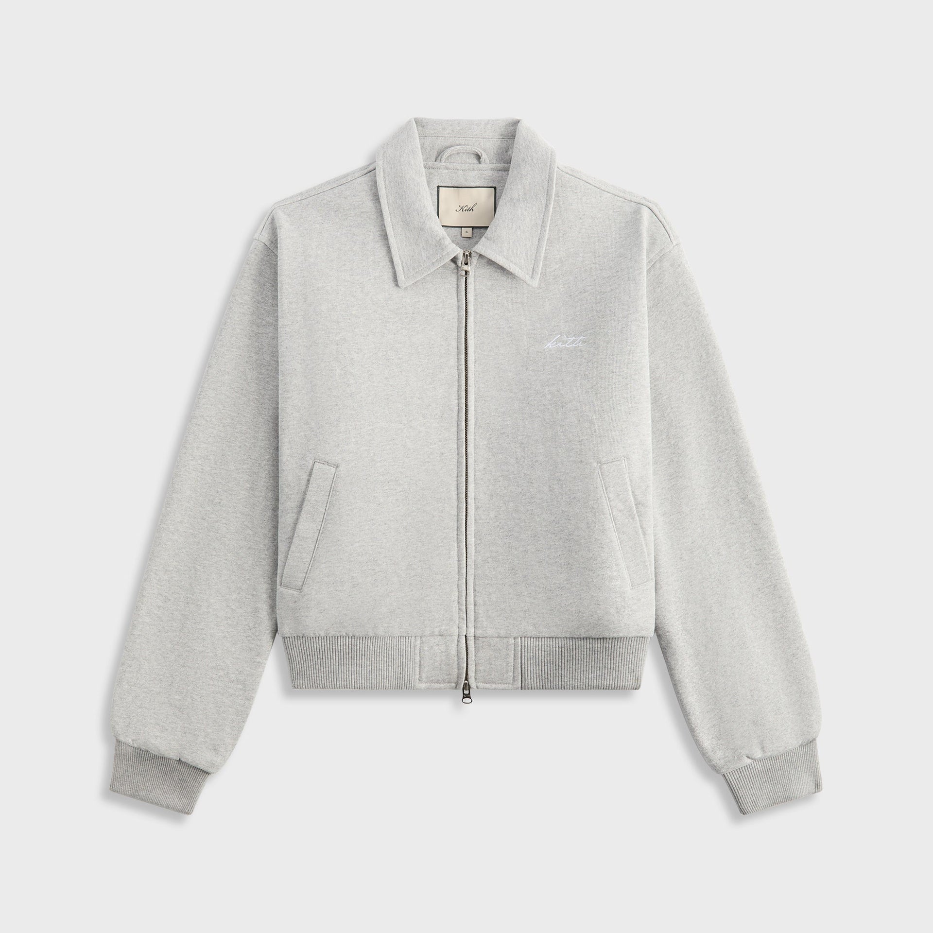 Kith Women Brisa III Fleece Bomber Jacket - Cool Heather Grey