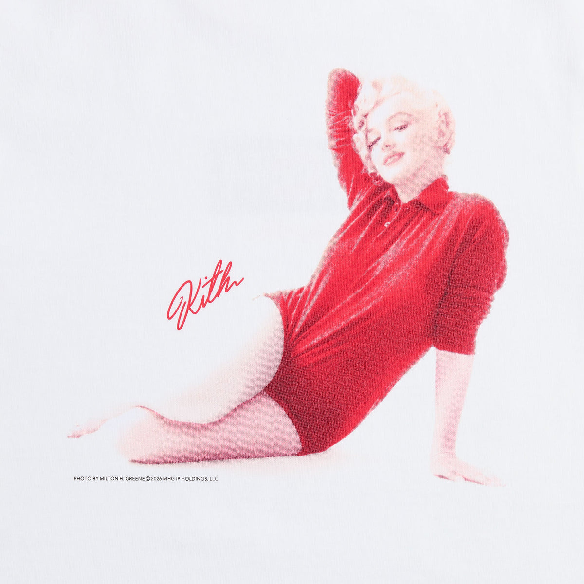 Kith Women for Marilyn Monroe Kiss Mulberry Vintage Tee - White 