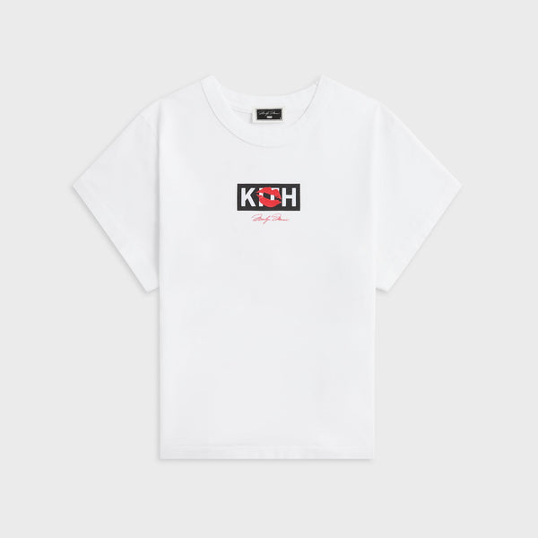Kith Women for Marilyn Monroe Kiss Mulberry Vintage Tee - White