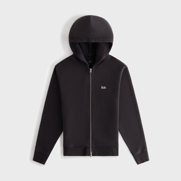 Kith Women Tanner Full Zip Hoodie - Black – Kith Japan