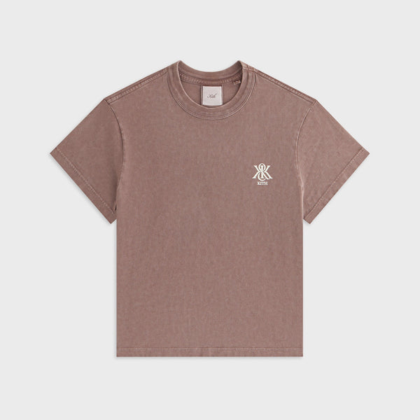 kith woman mulberryteeベージュ リブ編み Tシャツ 半袖 Kith Women Mulberry Vintage Tee - Timber – Kith Japan
