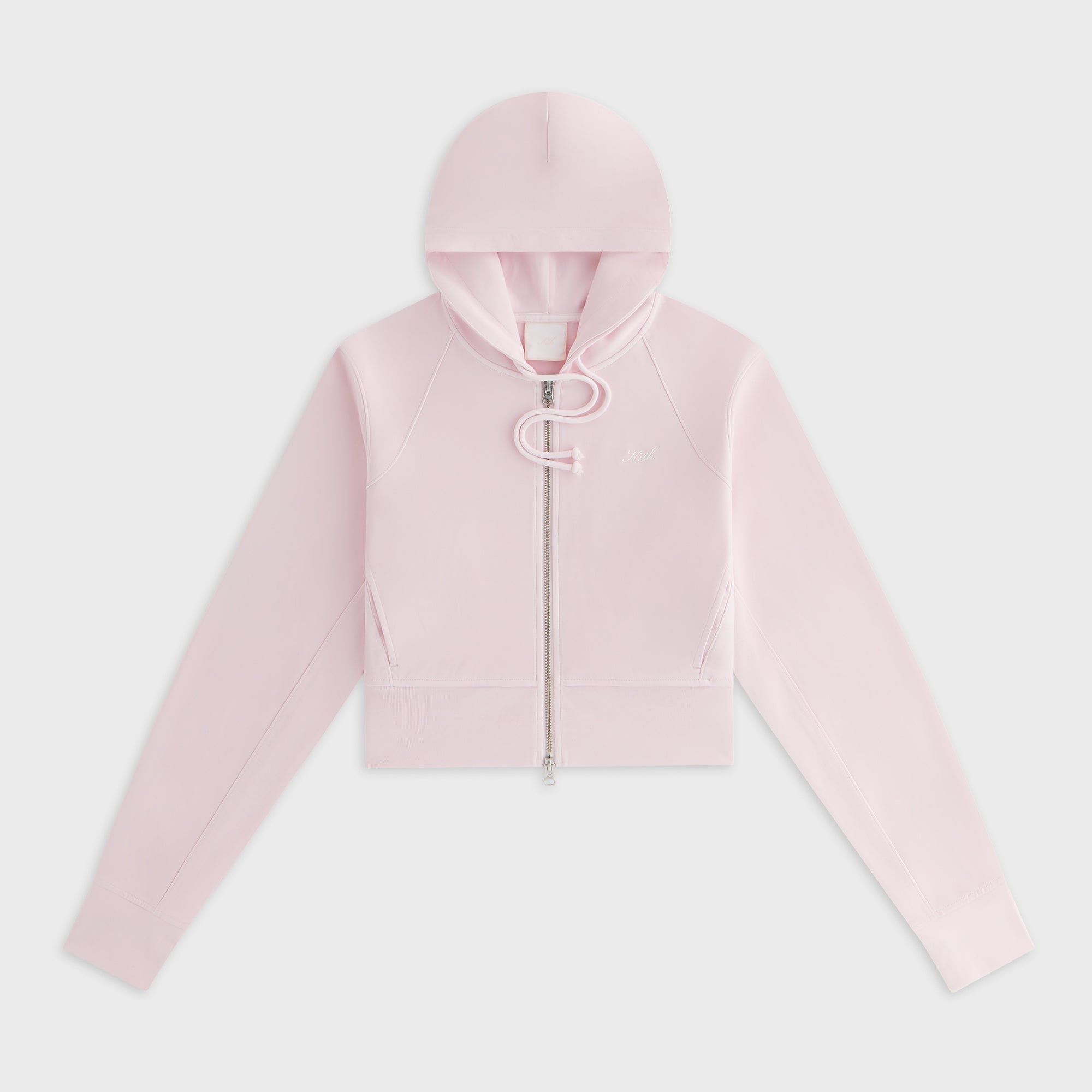 KITH NYC キスニューヨークシティ 25SS Women Davin Cropped Hoodie クロップドフーディー 25070061000810 XS チャコールグレー ジップアップ パーカー トップス【中古】【KITH NYC】 Kith Women Davin Cropped Hoodie - Process – Kith Japan