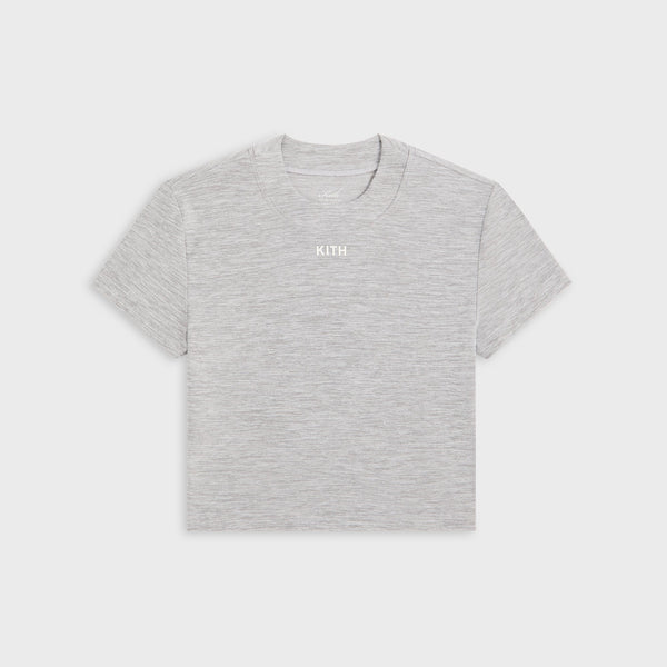 Kith Women Mulberry II Active Tee - Cool Heather Grey – Kith Japan
