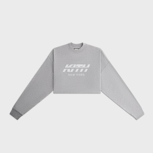 Kith Women Jasper Swift Long Sleeve - Cool Heather Grey – Kith Japan