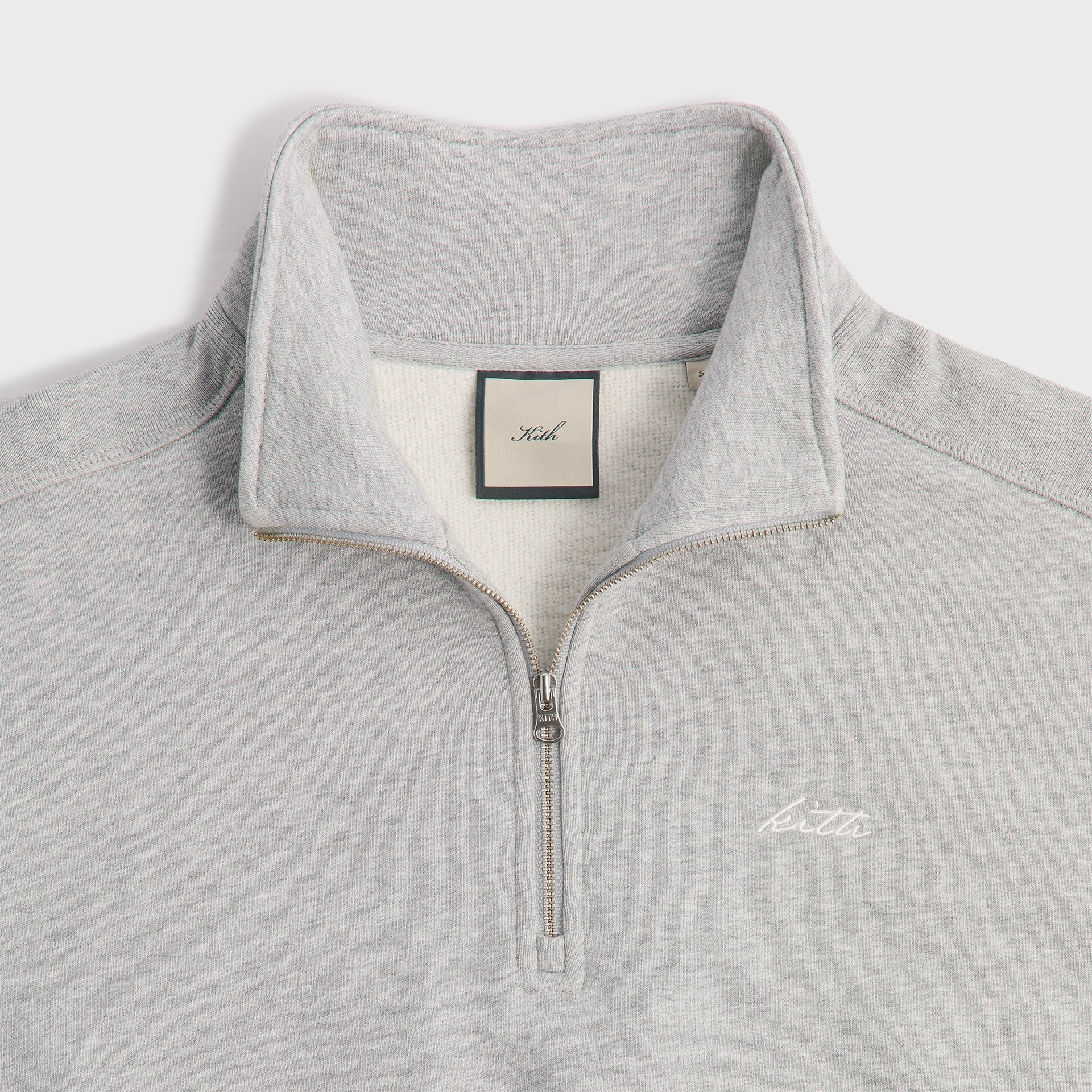 Kith Women Blair Quarter Zip - Cool Heather Grey
