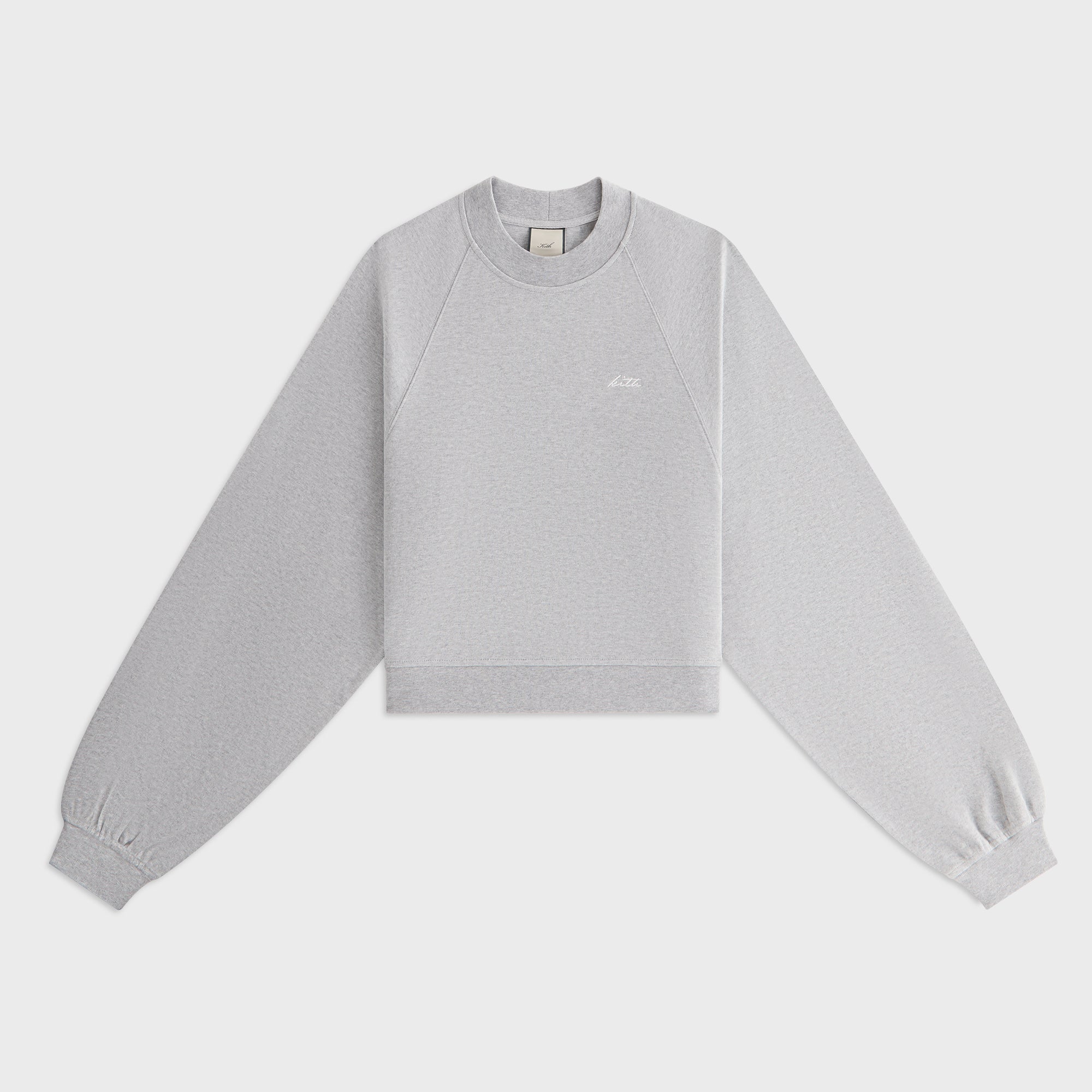 Kith Women Isley Mockneck Crewneck - Cool Heather Grey – Kith Japan