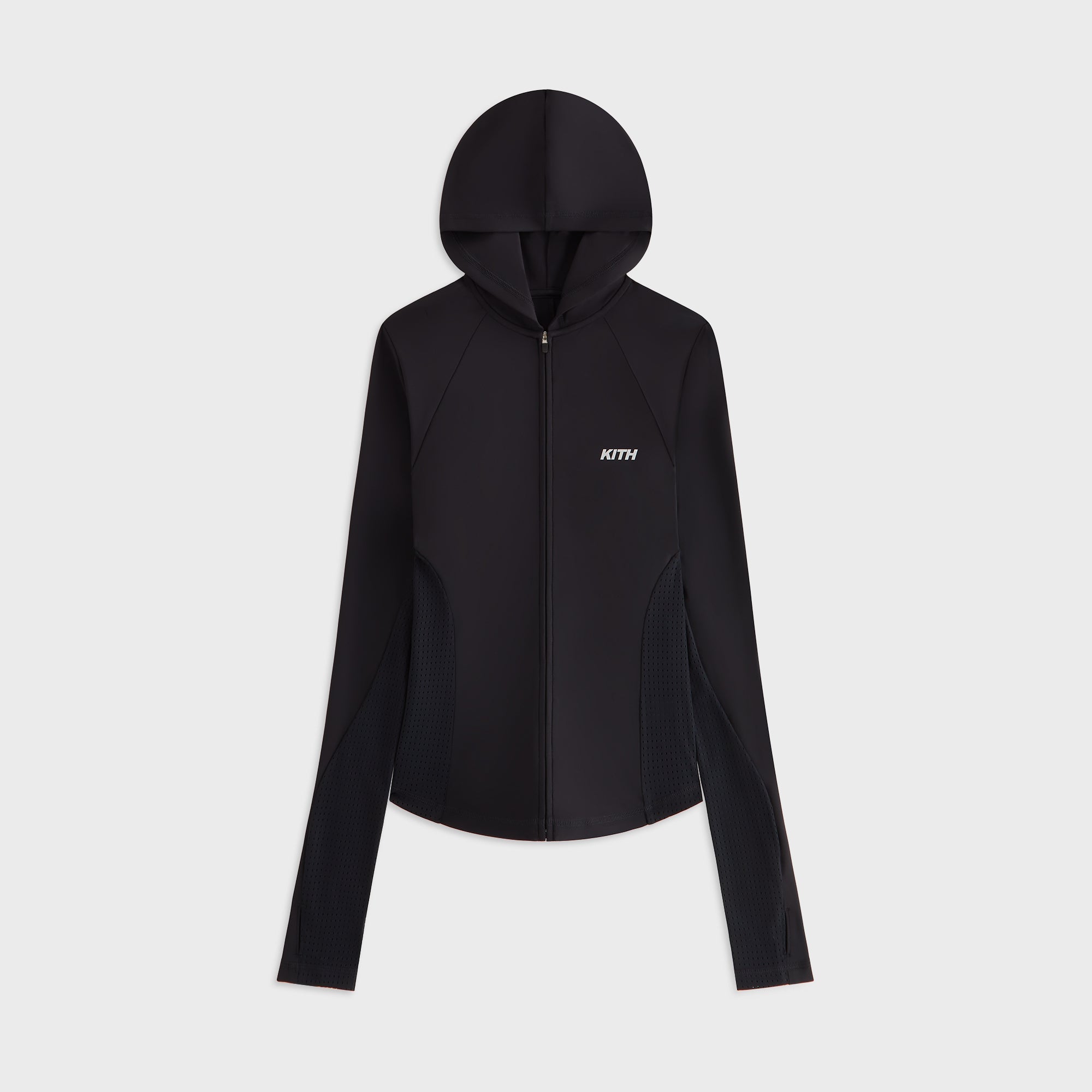 Kith Women Alyza Paneled Zip Hoodie - Black – Kith Japan