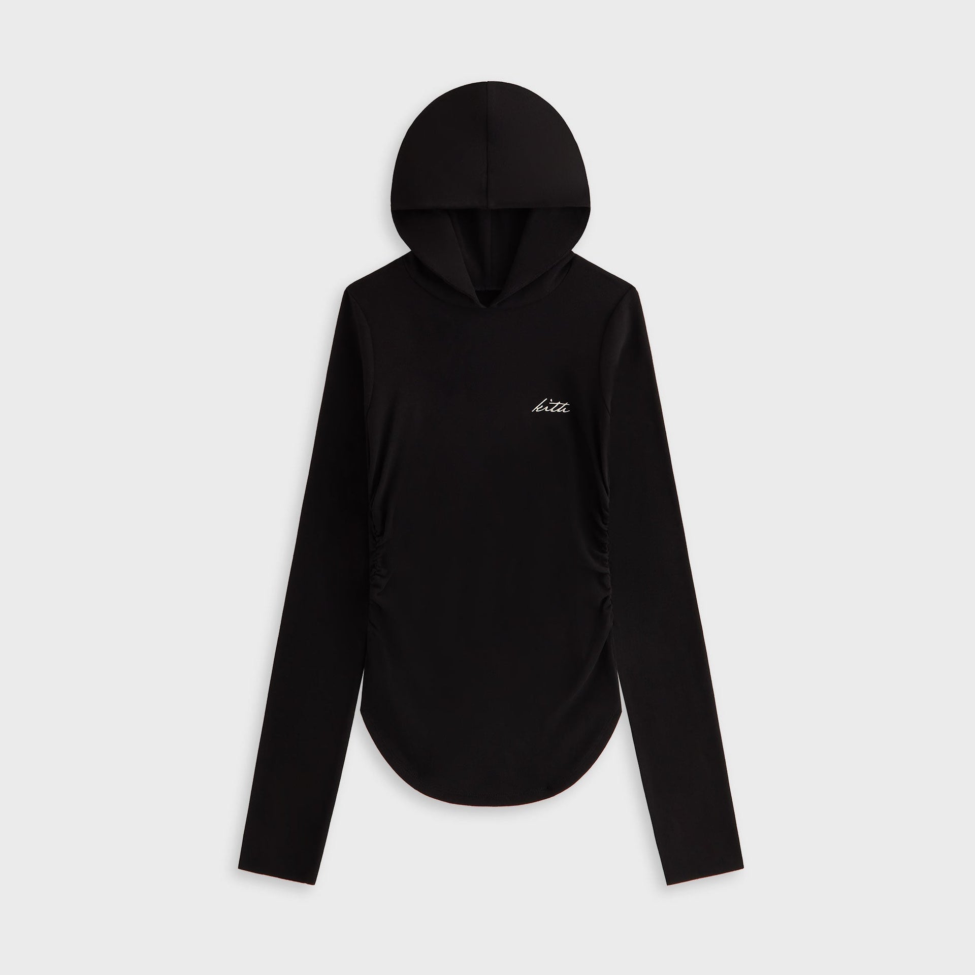 Lisa for Kith Women Sofi Ruched Hoodie - Black
