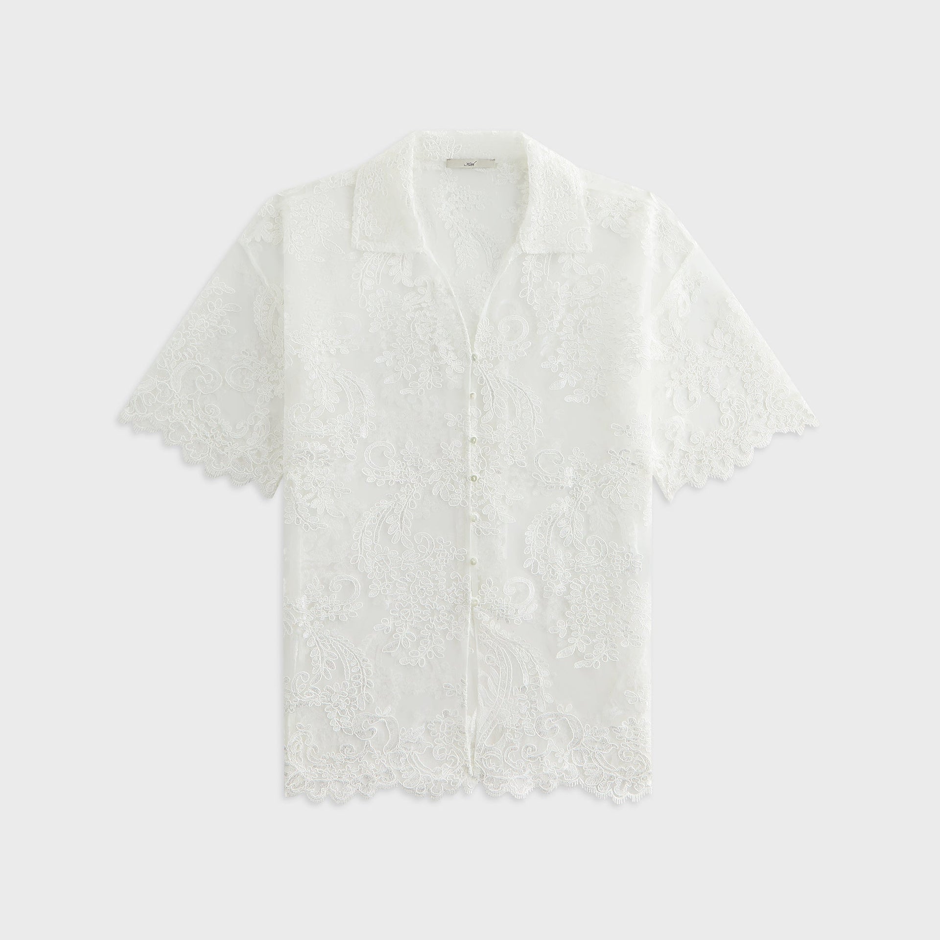 Lisa for Kith Women Laina Lace Overshirt - White