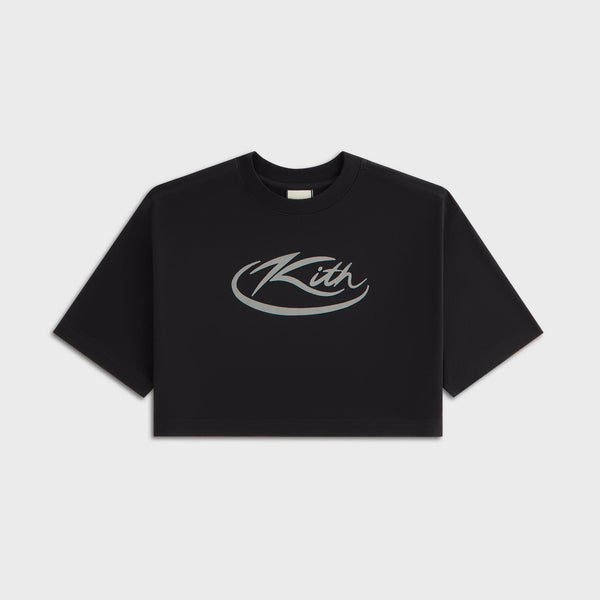 Kith Women Fei Reflective Logo Tee - Black – Kith Japan