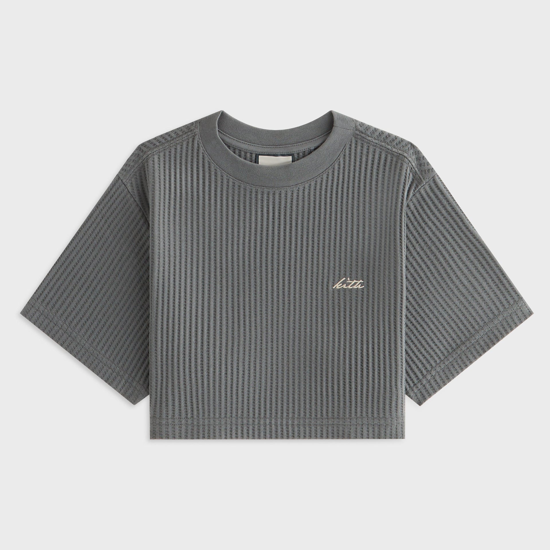 Kith Women Fei Waffle Cropped Tee - Island - PH