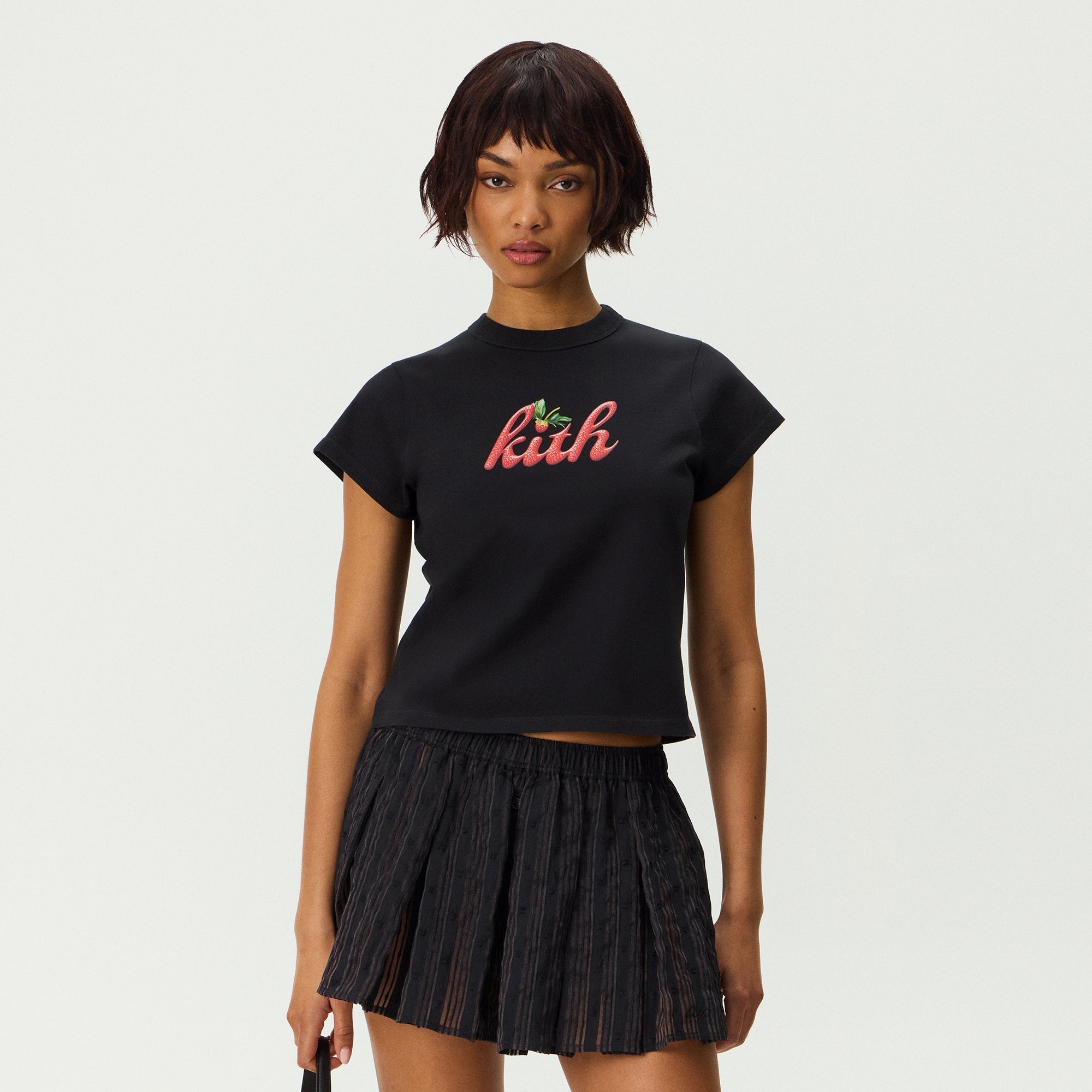 kith women mulberry vintage スタッズ　Tシャツ Kith Women Mulberry Vintage Strawberry Tee - Black – Kith Japan