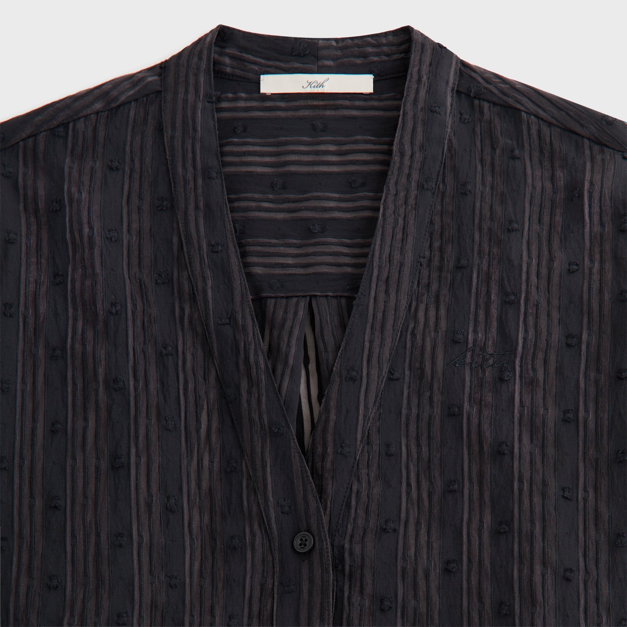 Kith Women Carmyn Sheer Cardigan Shirt - Black – Kith Japan