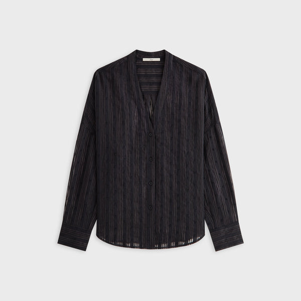 Kith Women Carmyn Sheer Cardigan Shirt - Black – Kith Japan