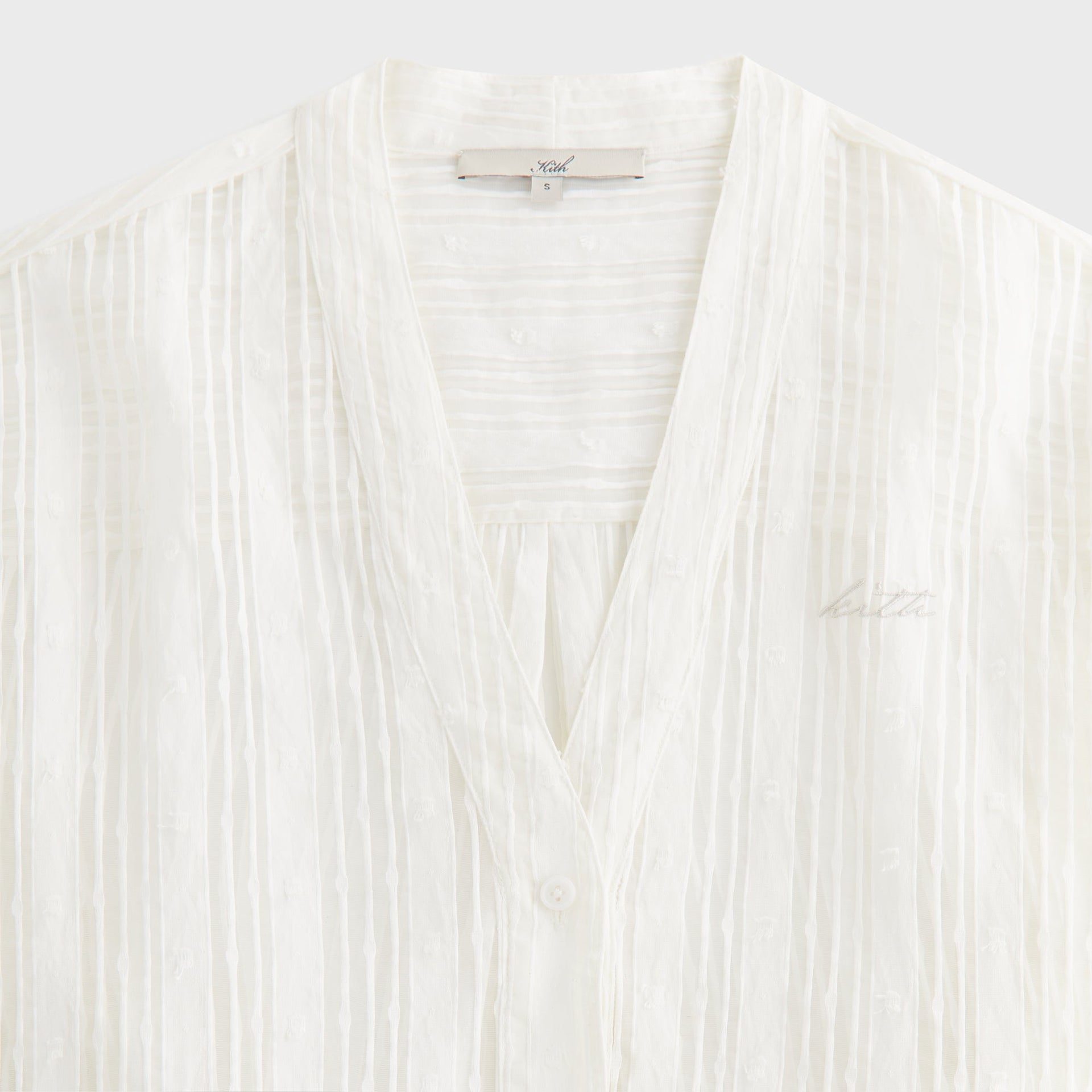 Kith Women Carmyn Sheer Cardigan Shirt - White - PH