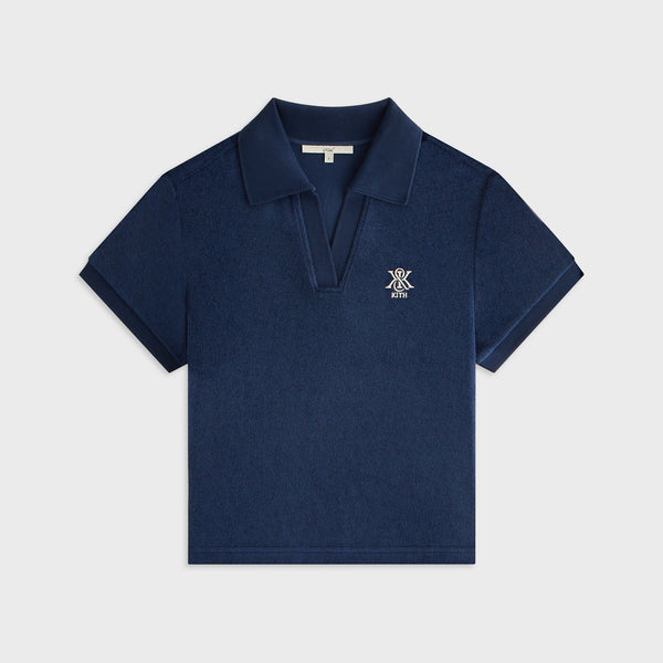 Kith Women Hedi Towel Terry Polo - Nocturnal – Kith Japan