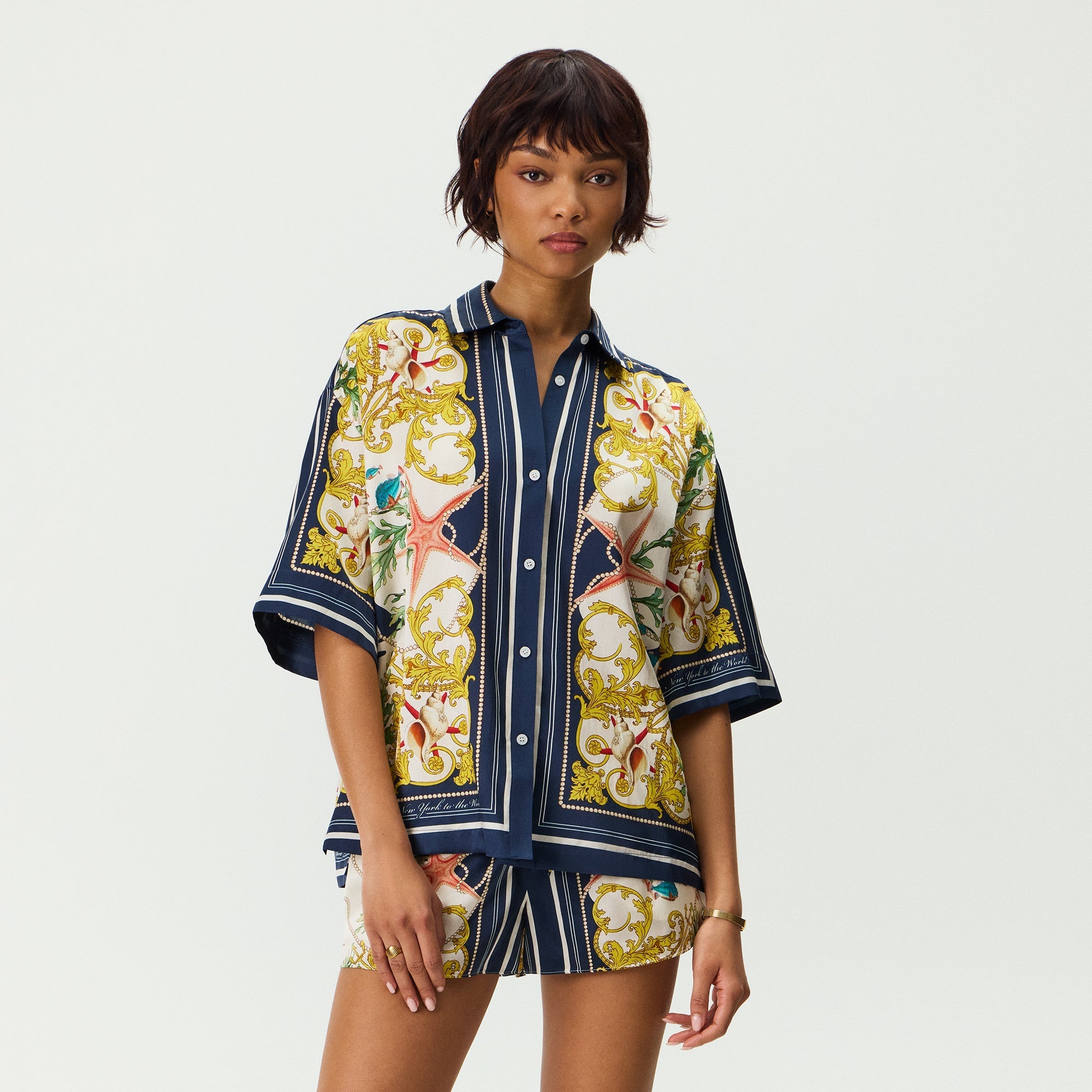 Kith ベージュTシャツと黒ショーツセット M Kith 101 Pima Jersey Alex Tee - Montra – Kith Japan
