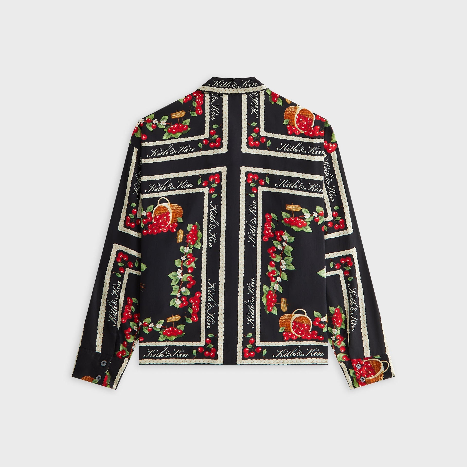 Kith Women Siena Cherry Button Up Shirt - Black - PH