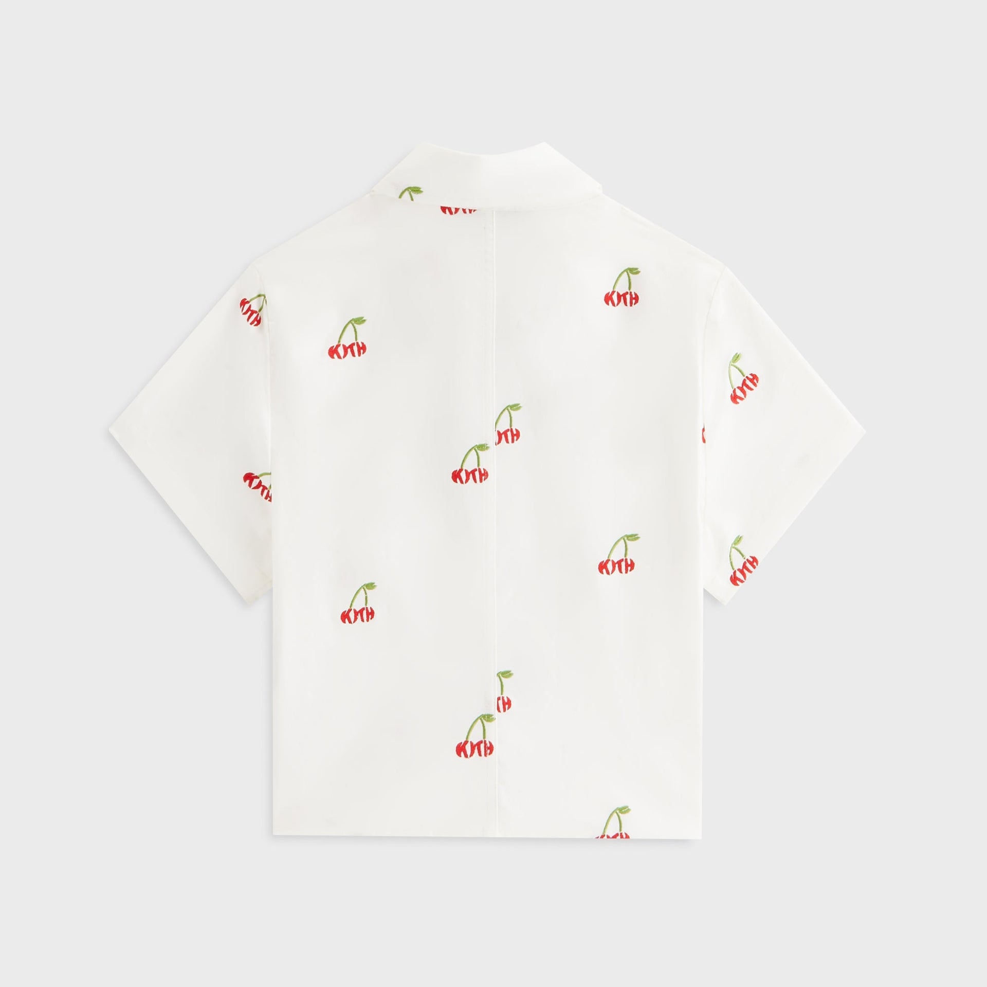 Kith Women Caela Cherry Oxford Zip Shirt - White - PH