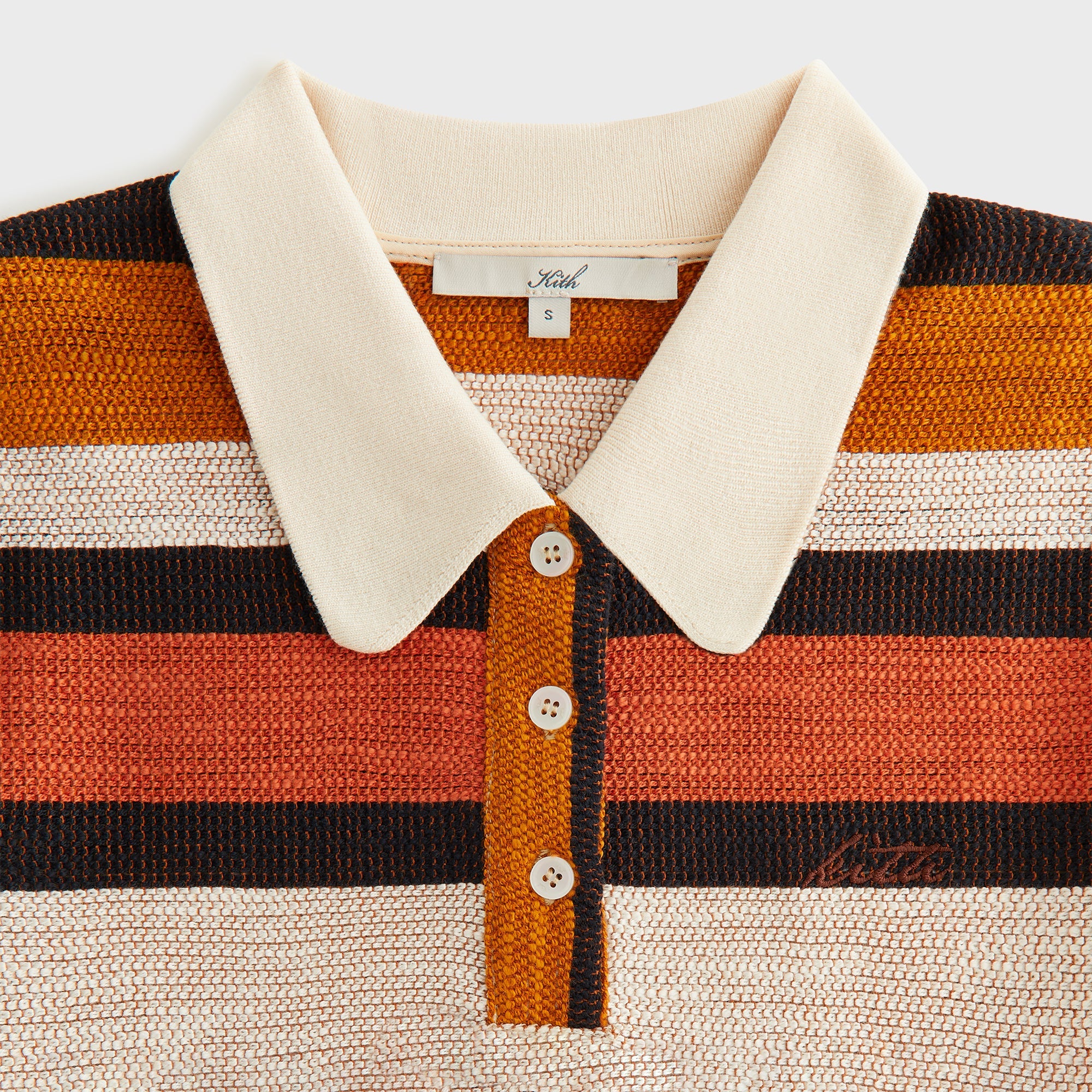 Kith Women Sansa Stripe Shrunken Polo - Flutter – Kith Japan