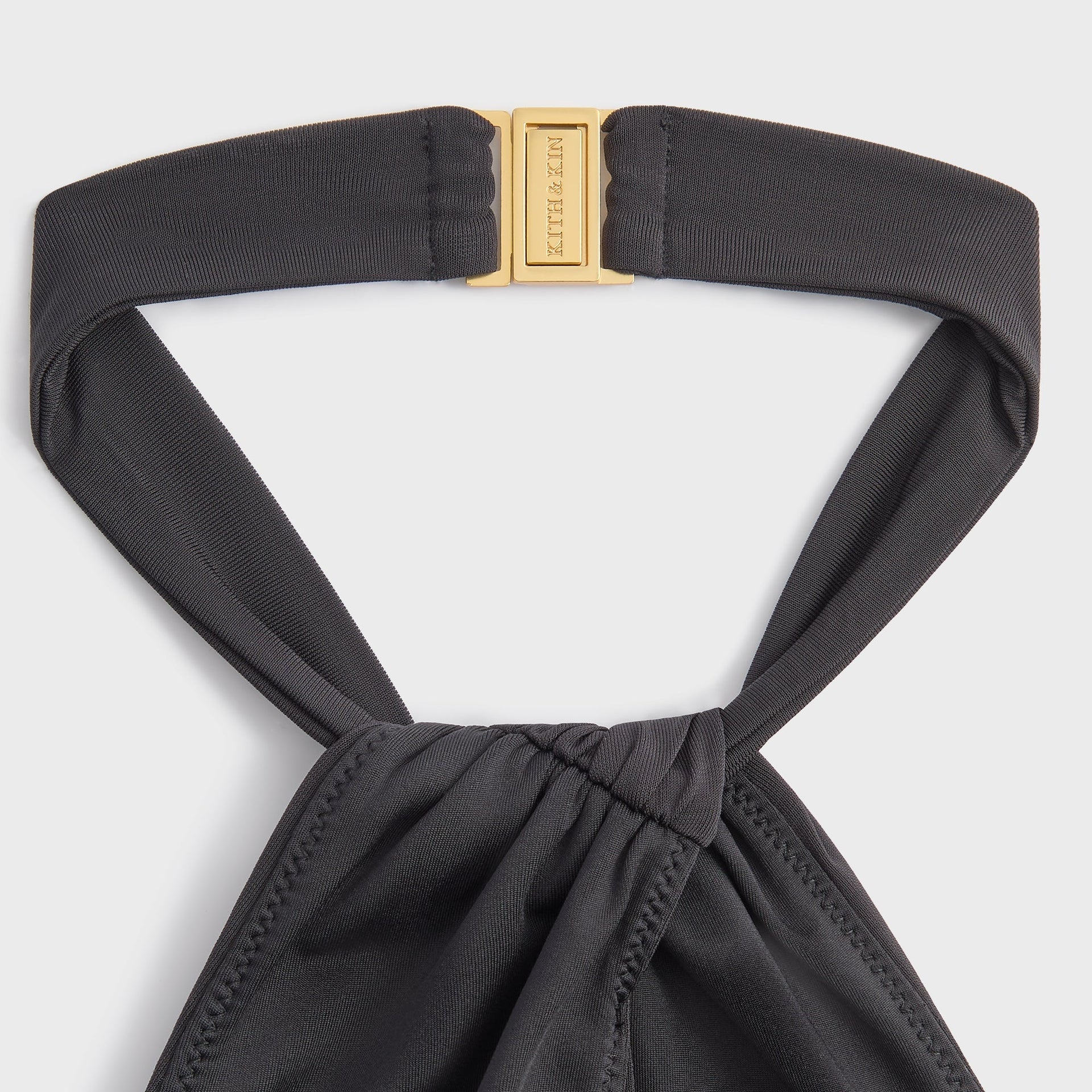 Kith Women Lea Cross Neck Halter Top - Black - PH