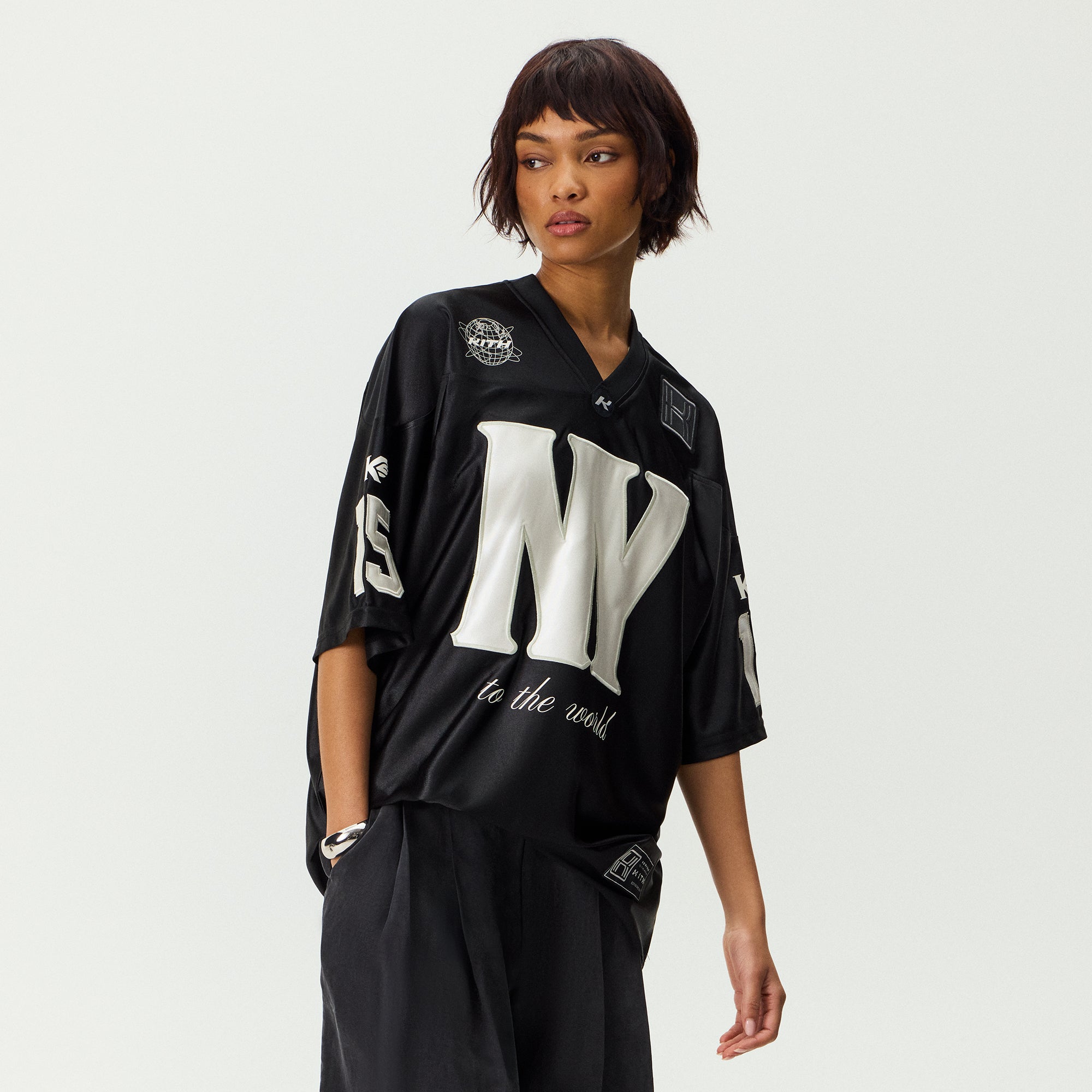 Kith Women Koda Football Jersey - Black – Kith Japan