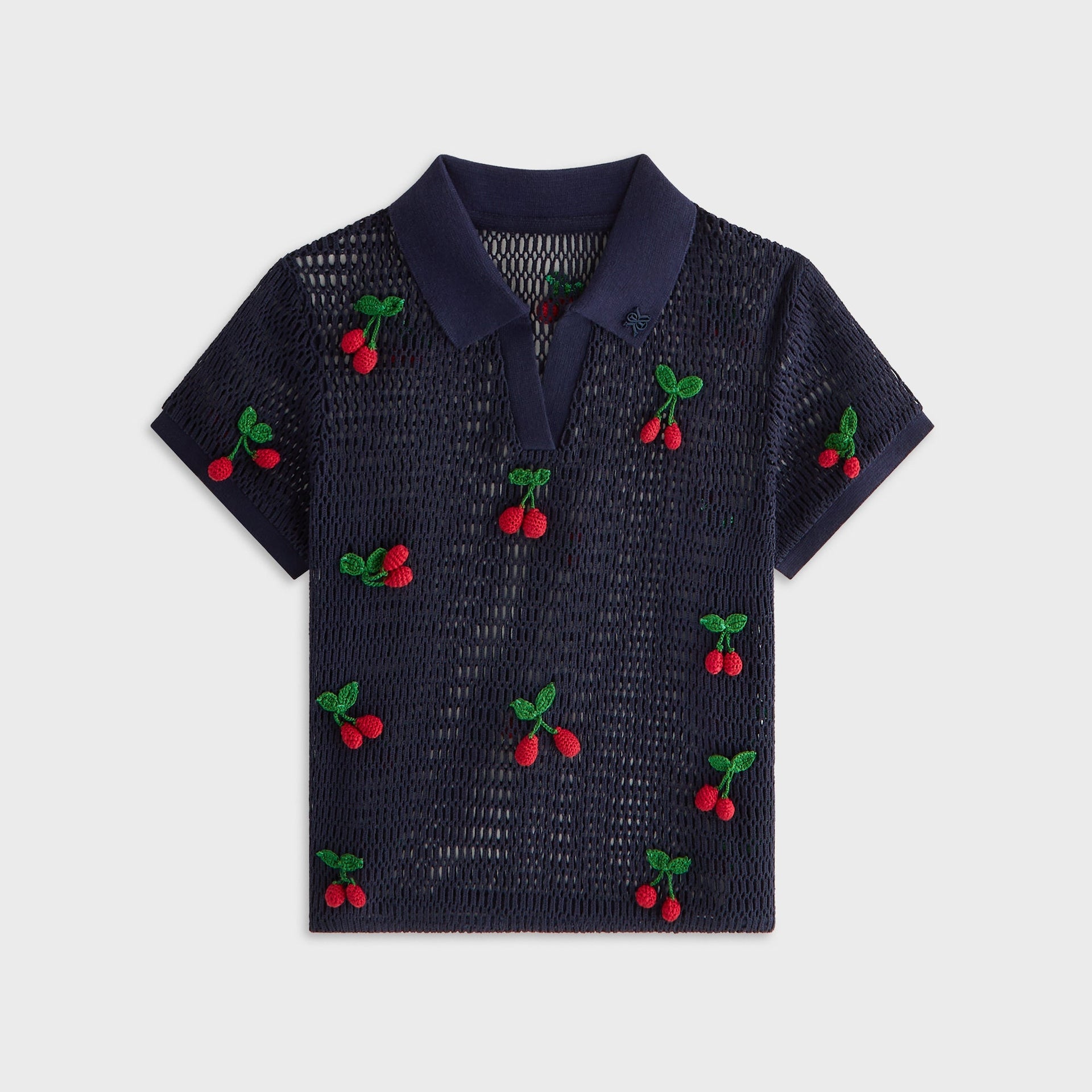 Kith Women Hedi Cherry Sweater Polo - Nocturnal - PH