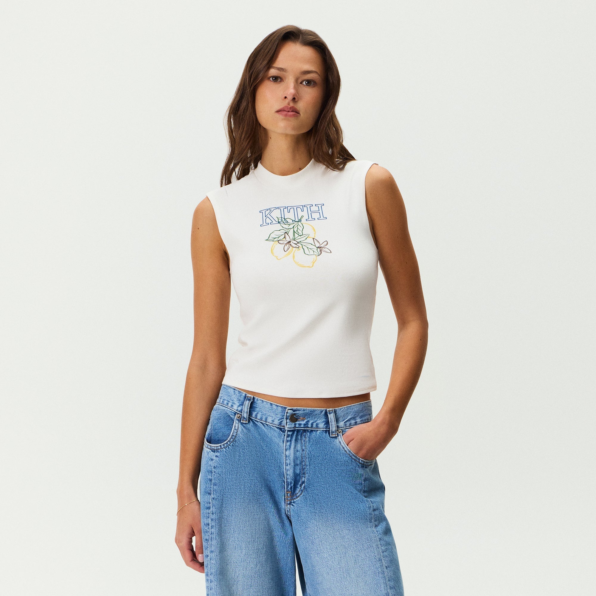 Kith Women Mulberry Kith Lemon Muscle Tank - White – Kith Japan