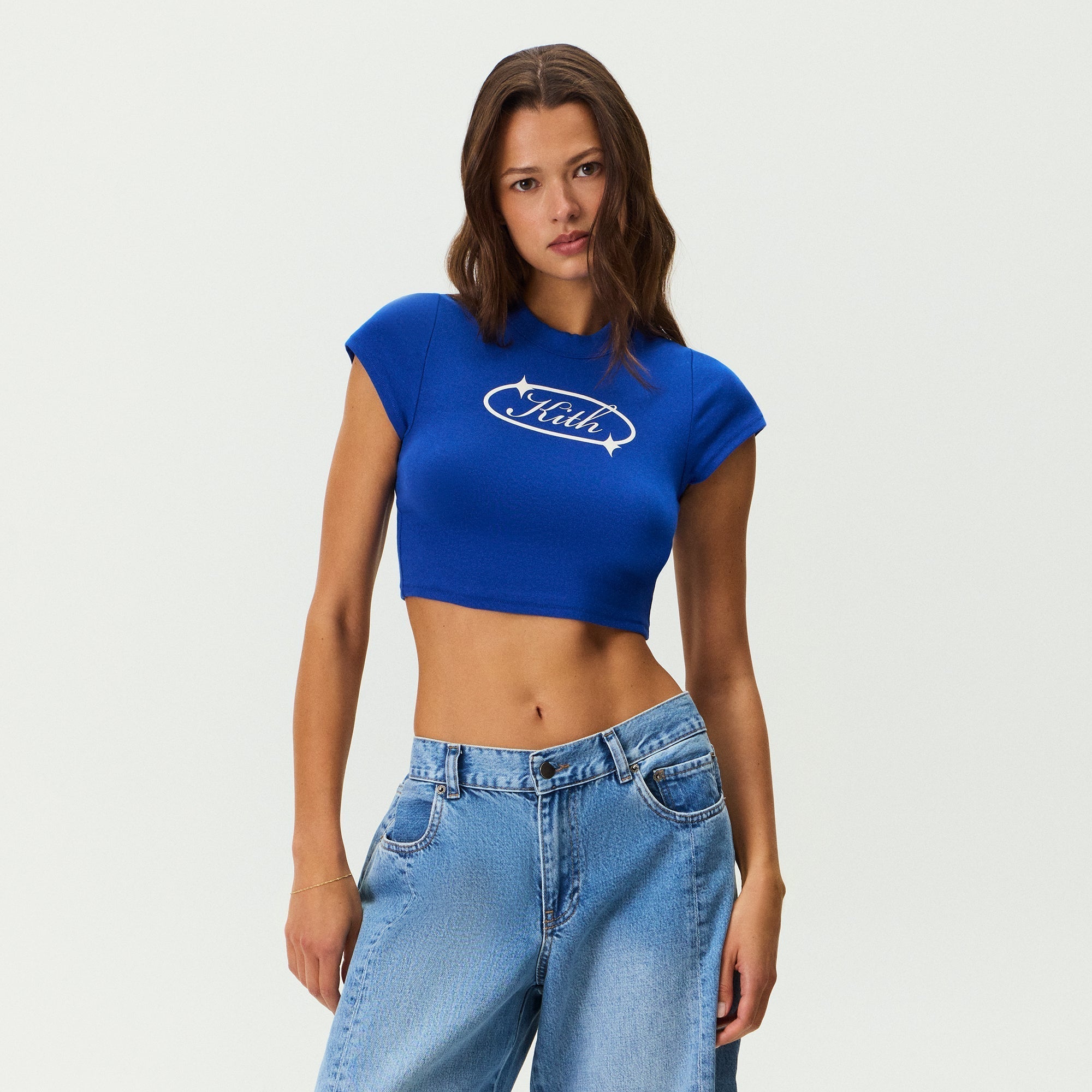 Kith Women Corvin Kith Gleam Cap Sleeve Tee - Cyclone - PH – Kith