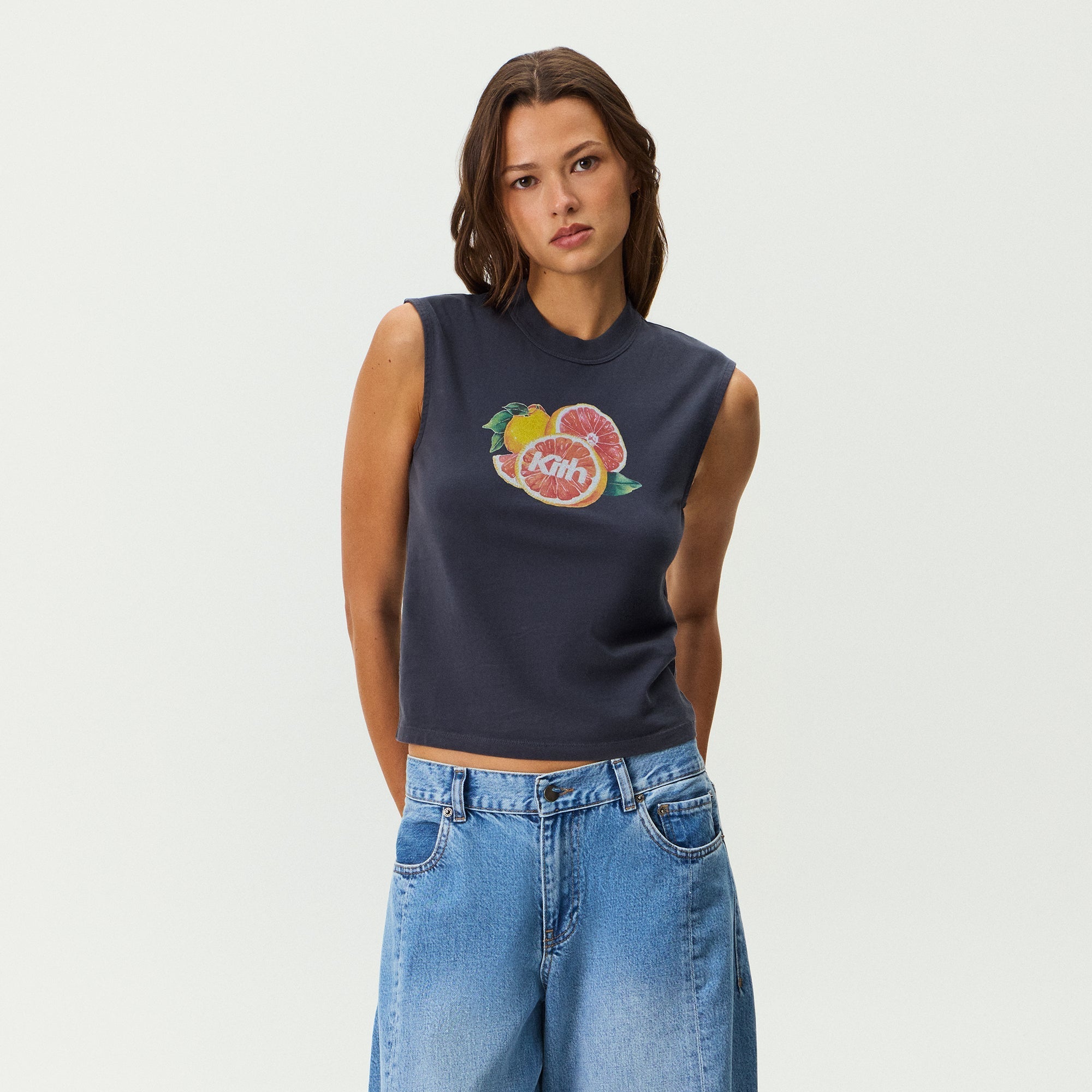 Kith Women Tallen Grapefruit Muscle Tank - Nocturnal – Kith Japan