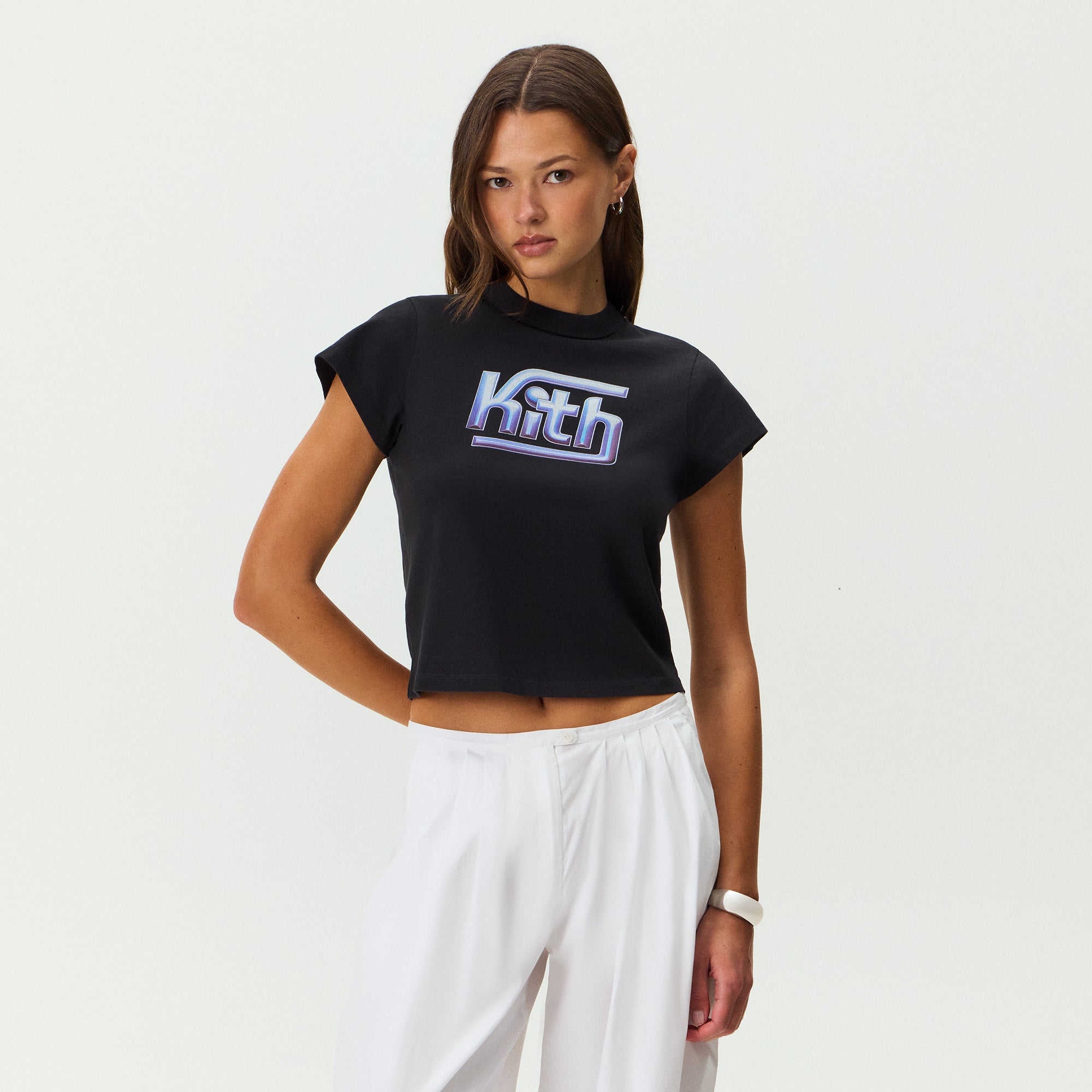 Kith Women Mulberry Vintage Platinize Tee - Black – Kith Japan