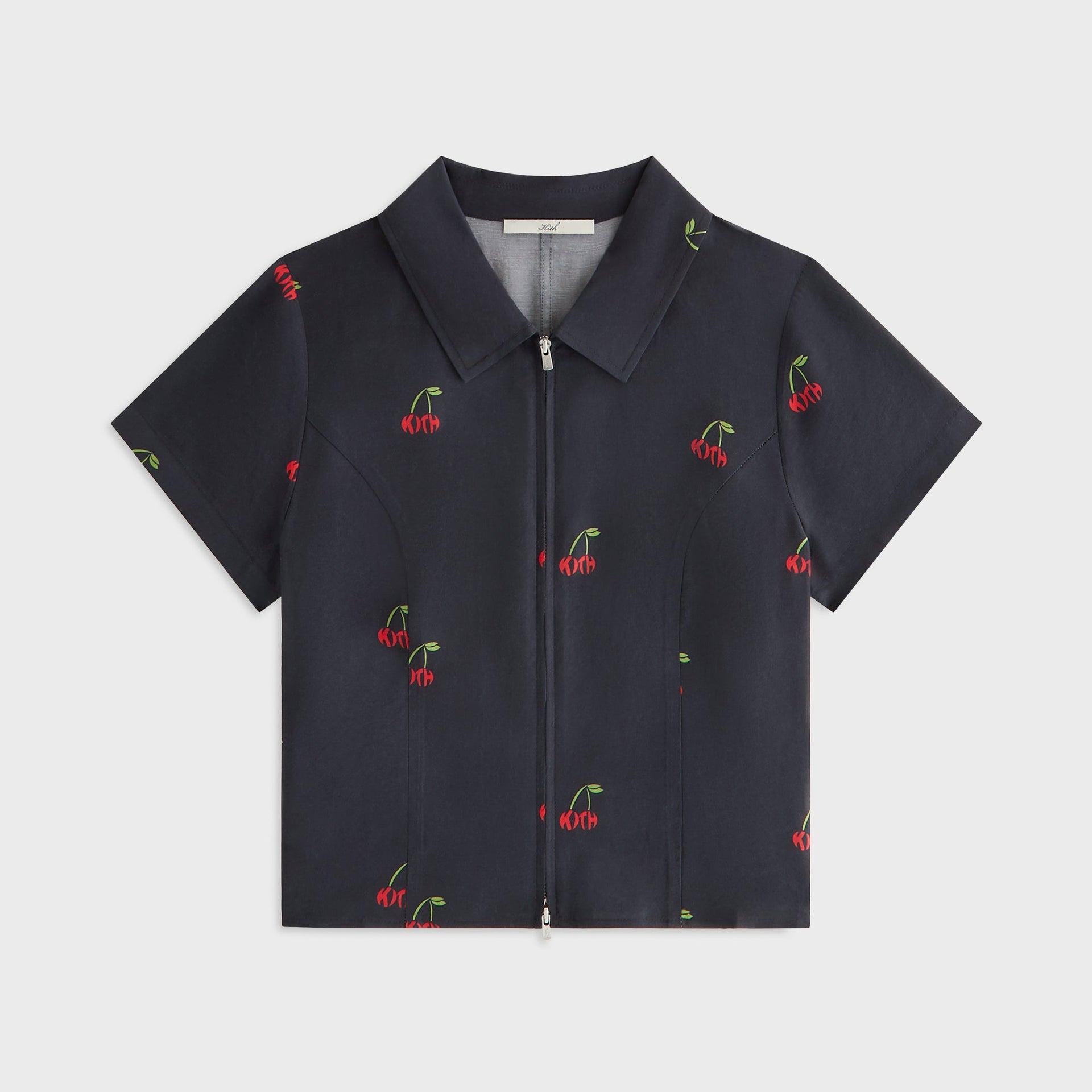 Kith Women Cayla Cherry Zip Shirt - Black - PH