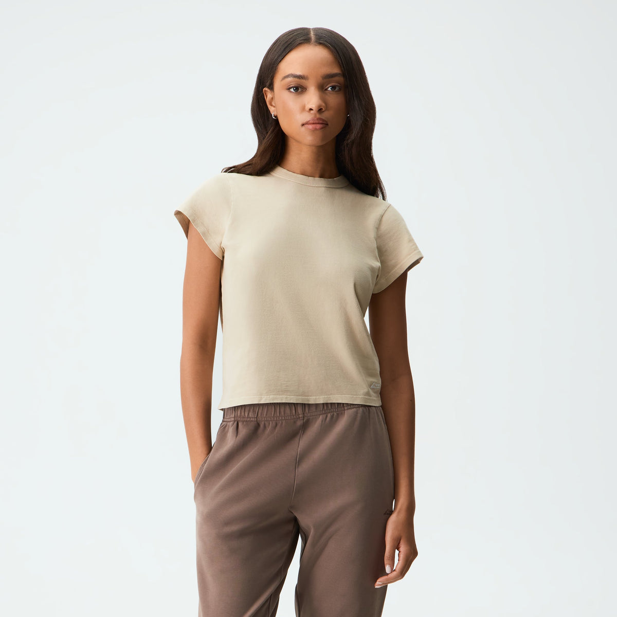 Kith Women Mulberry Vintage Sueded Tee - Oxide